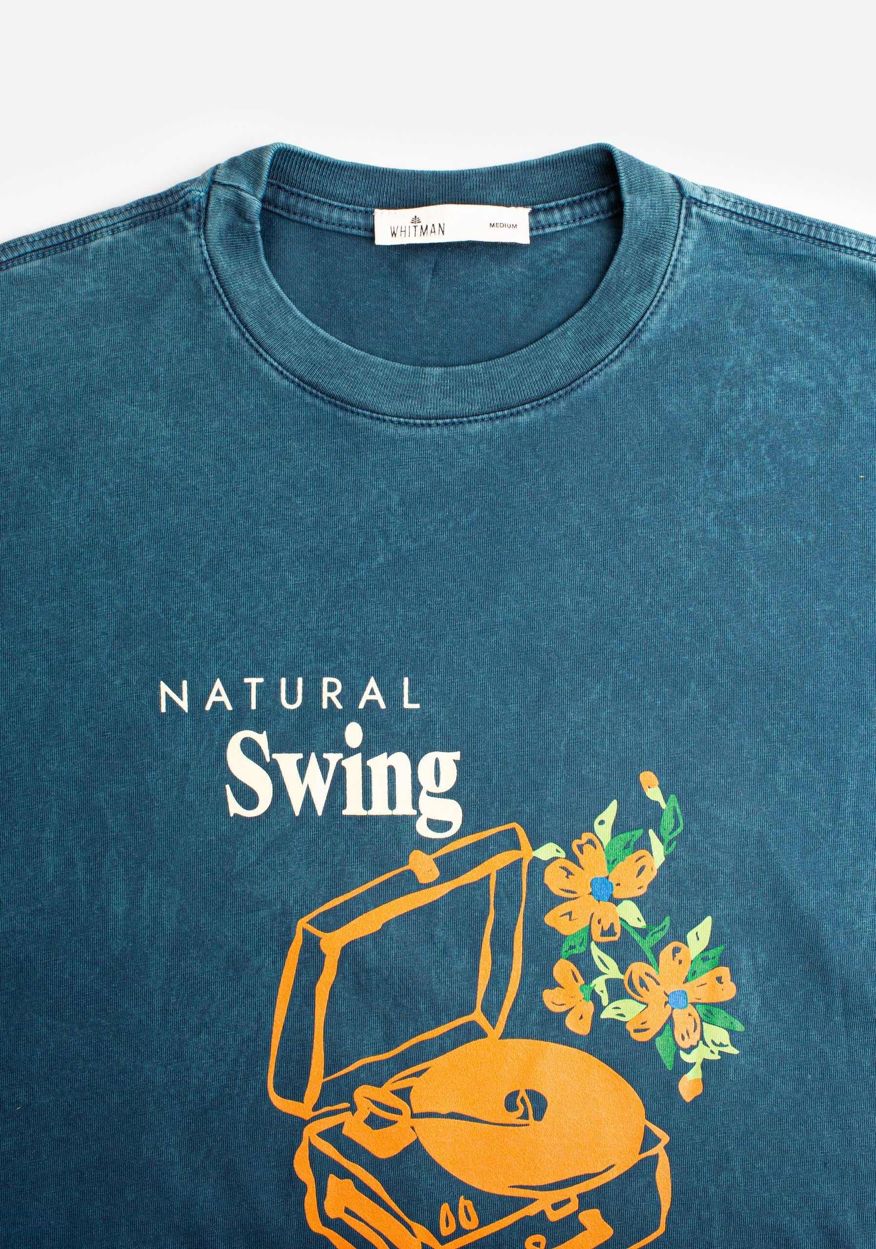 Vader Garment Dyed Blue T-Shirt