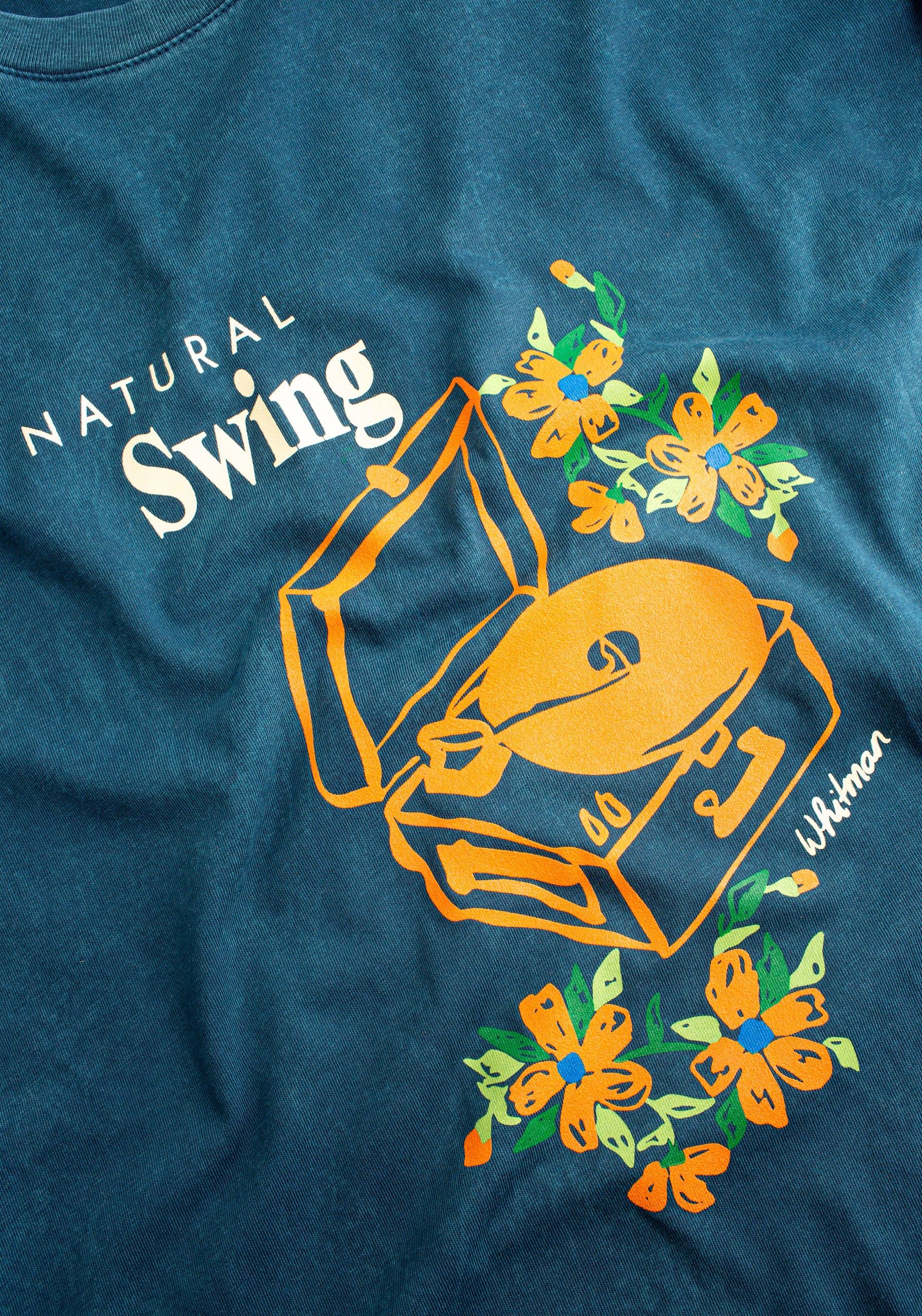 Vader Garment Dyed Blue T-Shirt