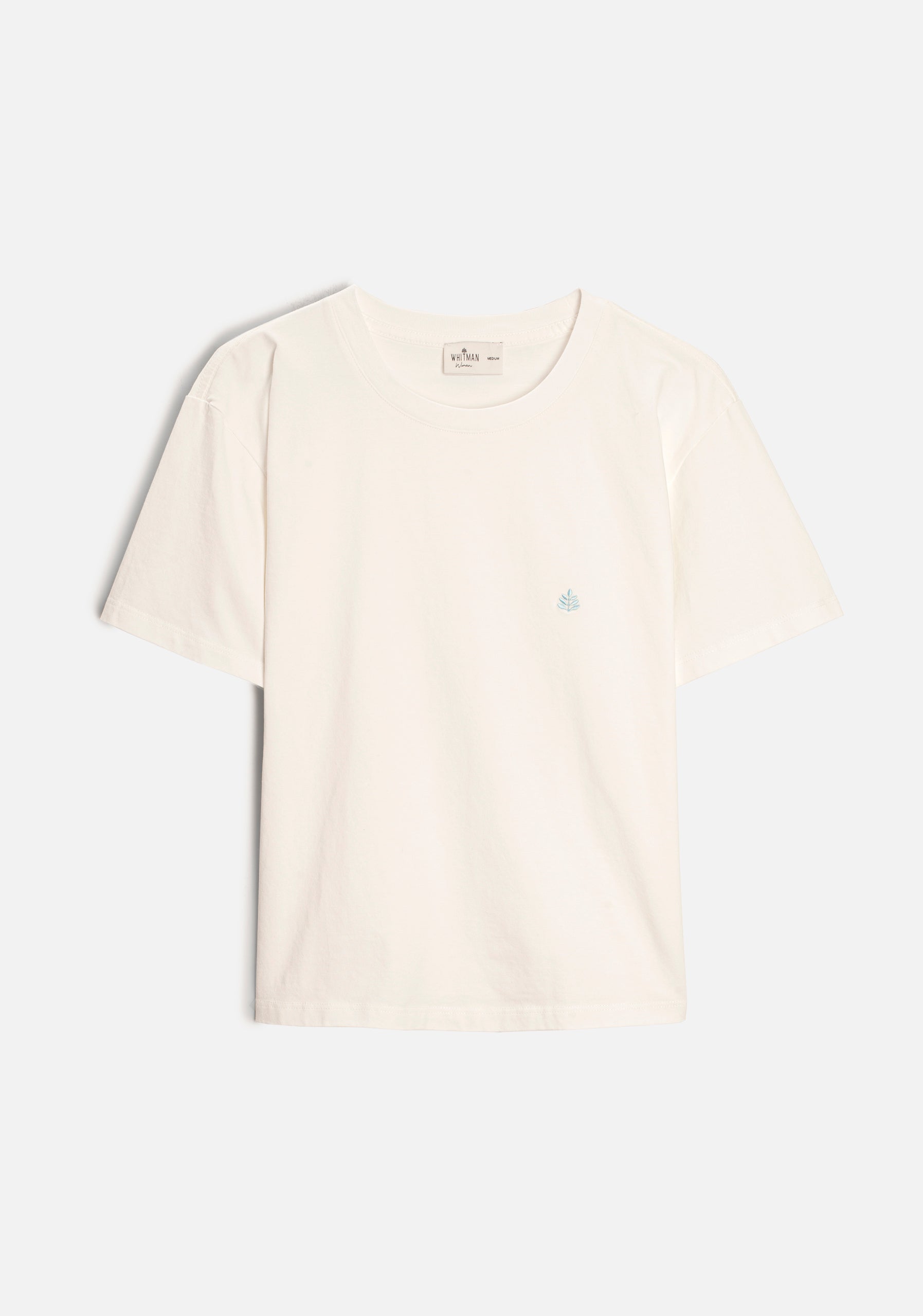 Solid Color T-Shirt CR L-Azc Ivory