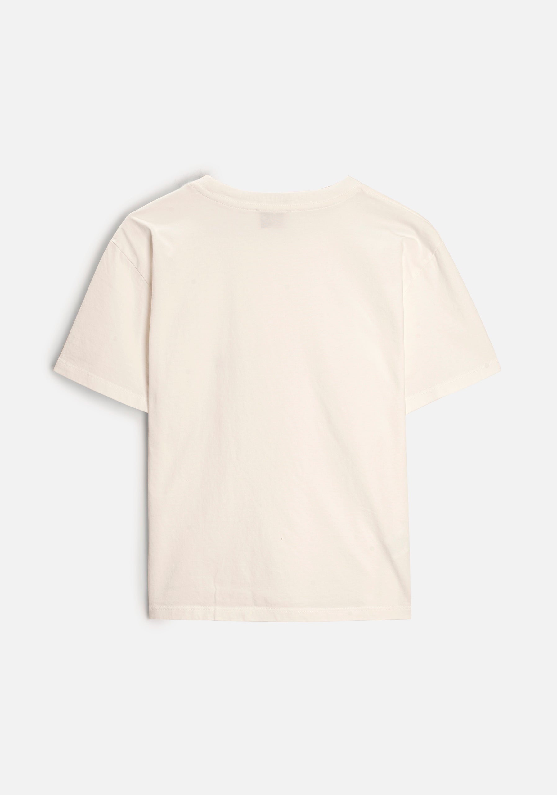 Solid Color T-Shirt CR L-Azc Ivory
