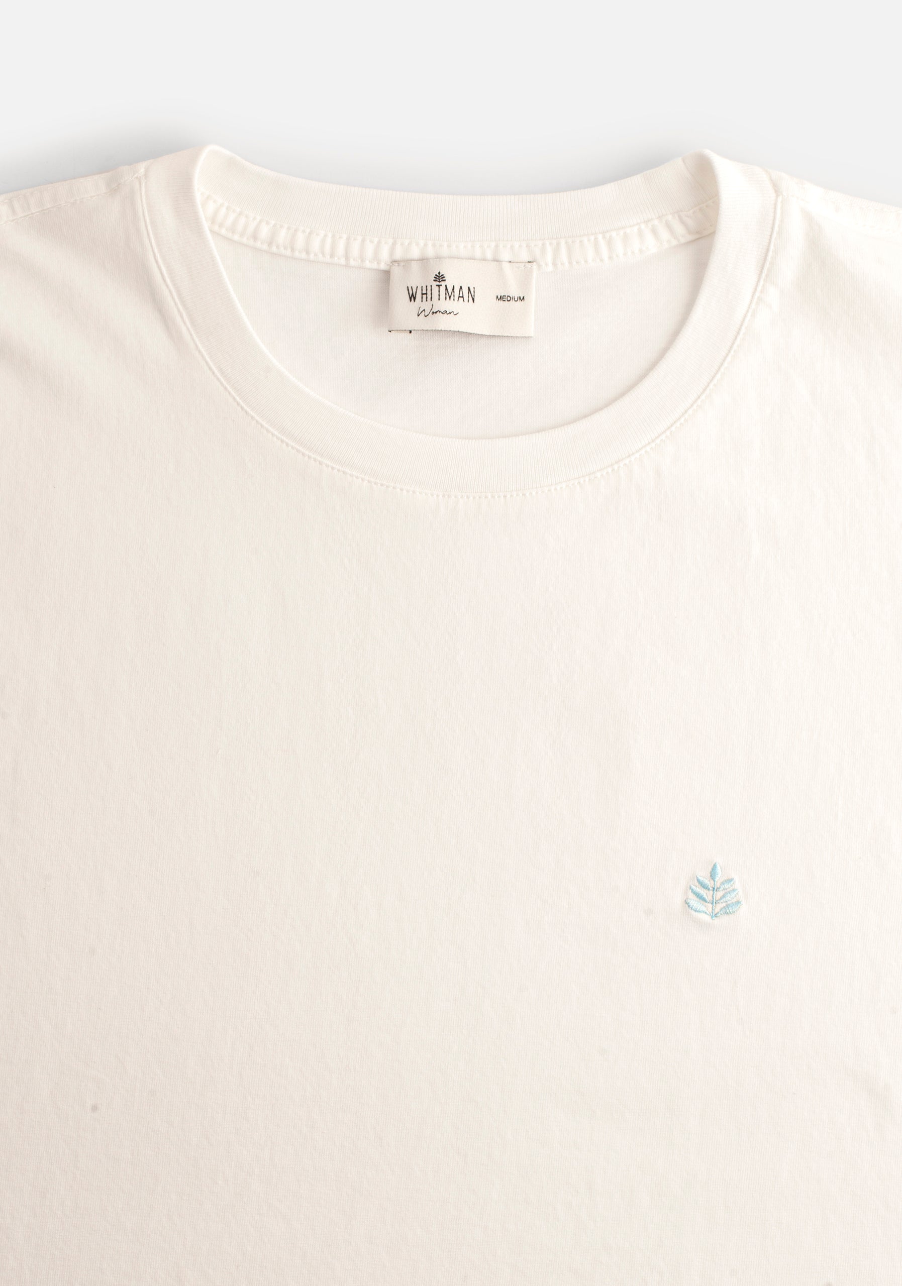 Solid Color T-Shirt CR L-Azc Ivory