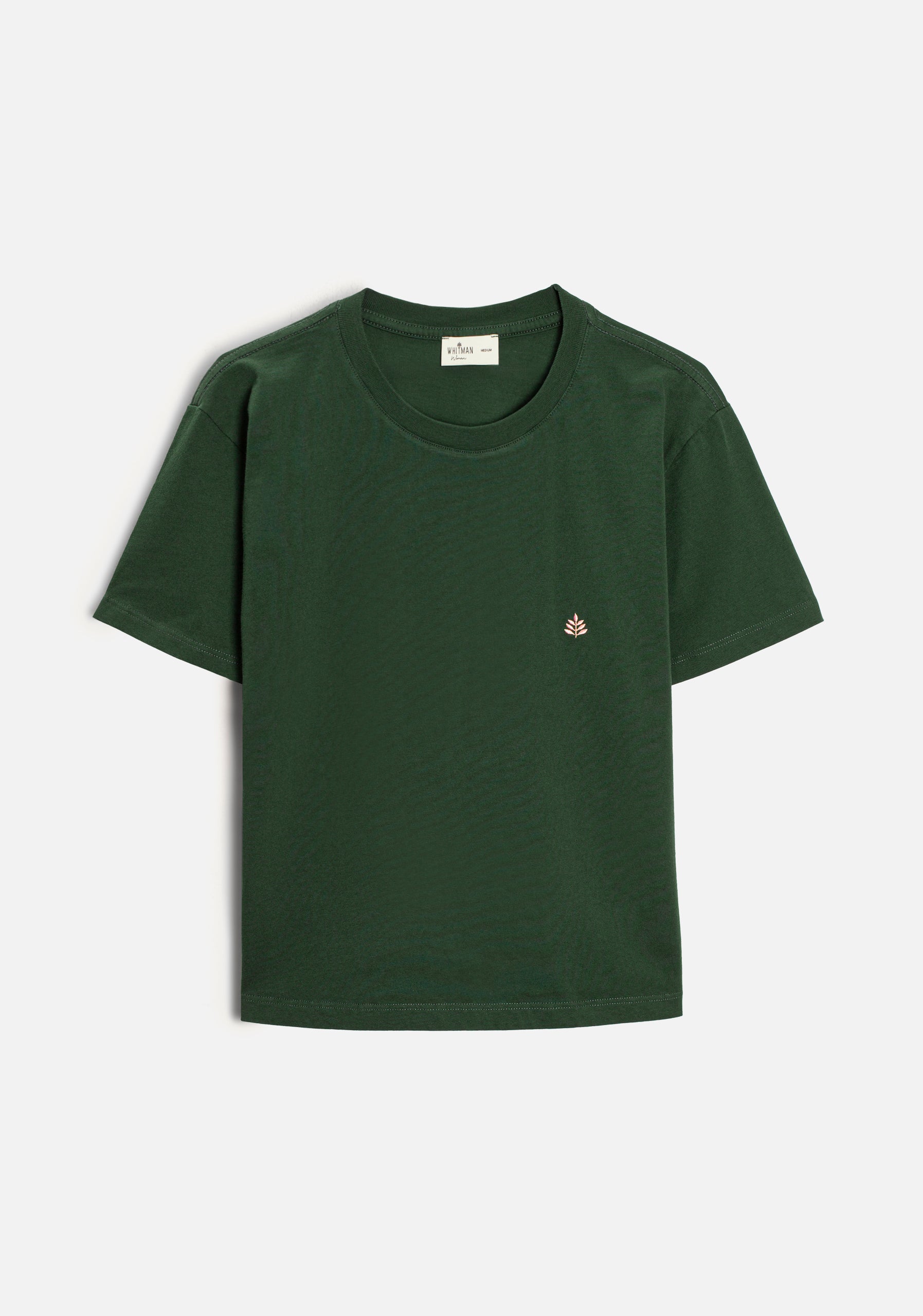 CR L-Ros Dark Green Solid Color T-Shirt