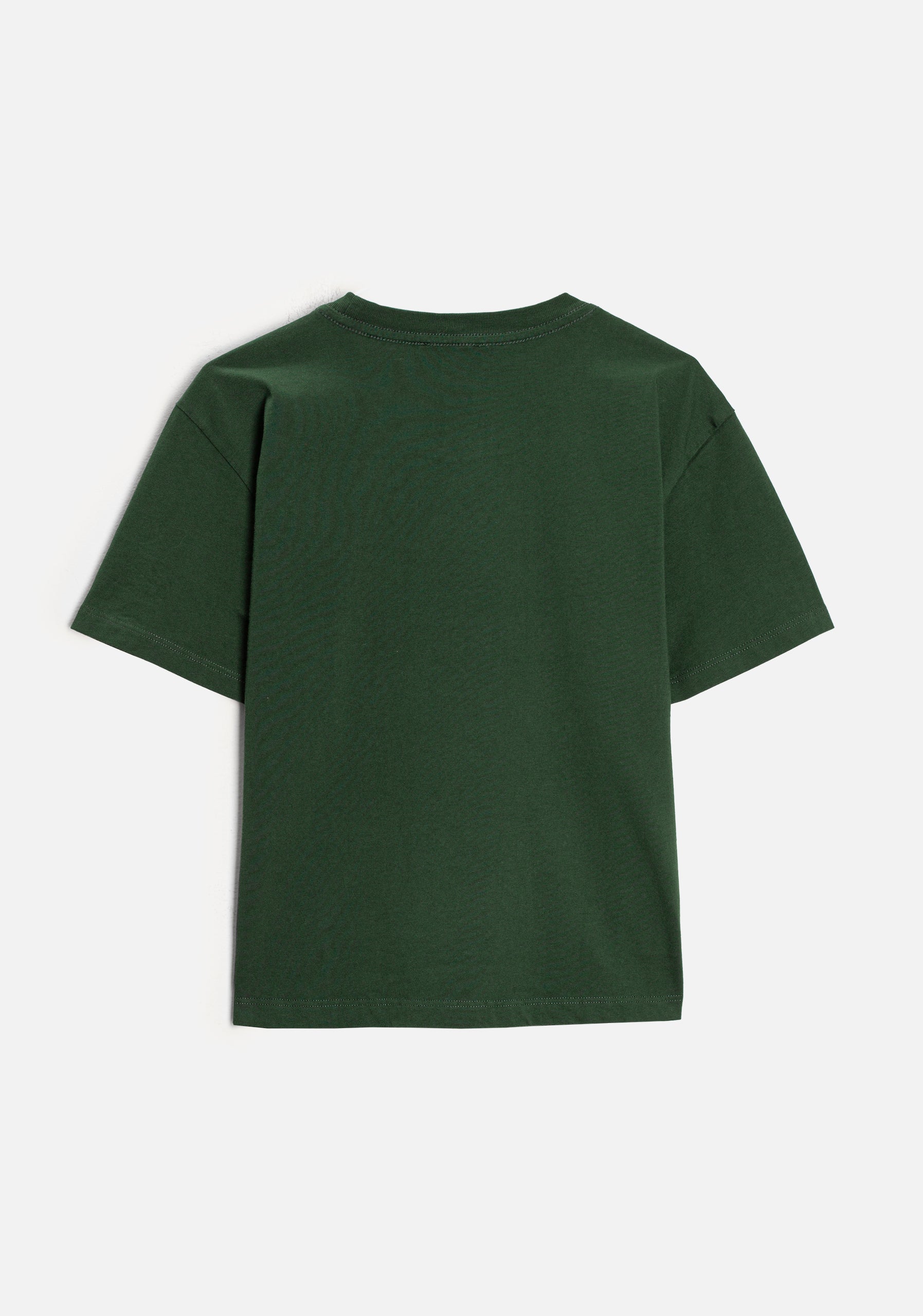 CR L-Ros Dark Green Solid Color T-Shirt