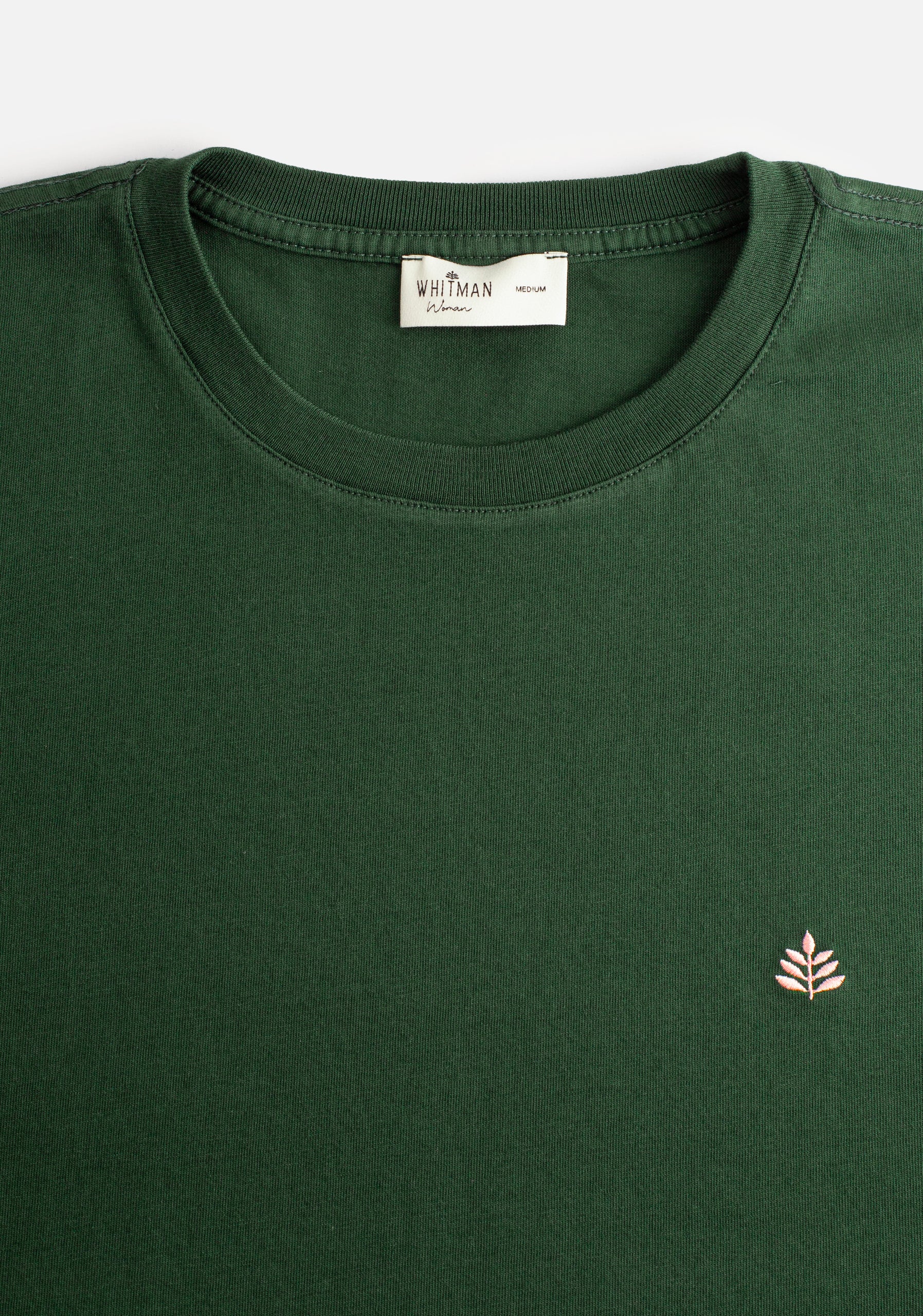 CR L-Ros Dark Green Solid Color T-Shirt