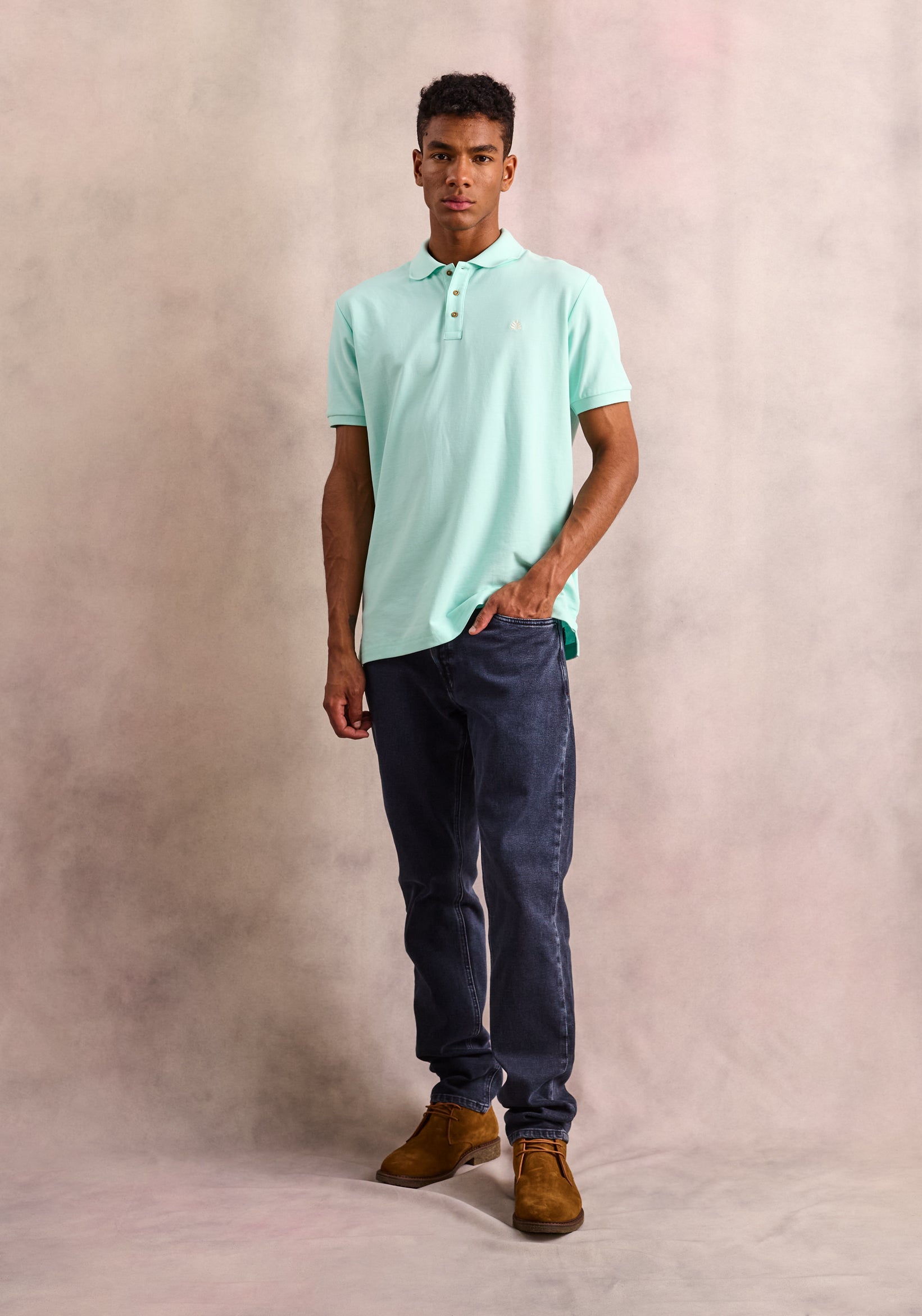 Polo Pale Green Shirt L-Ivory