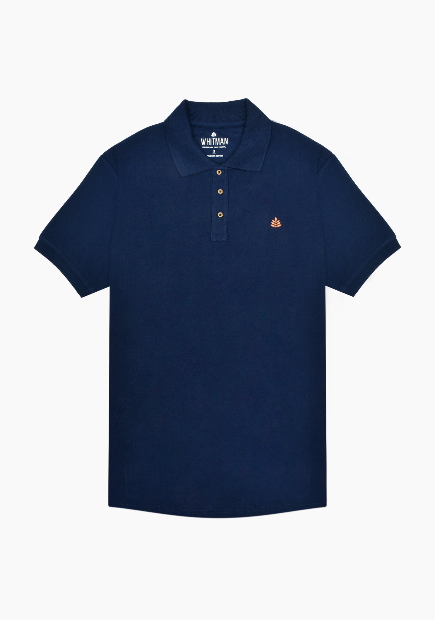 Polo Dark Blue Shirt L-Orange