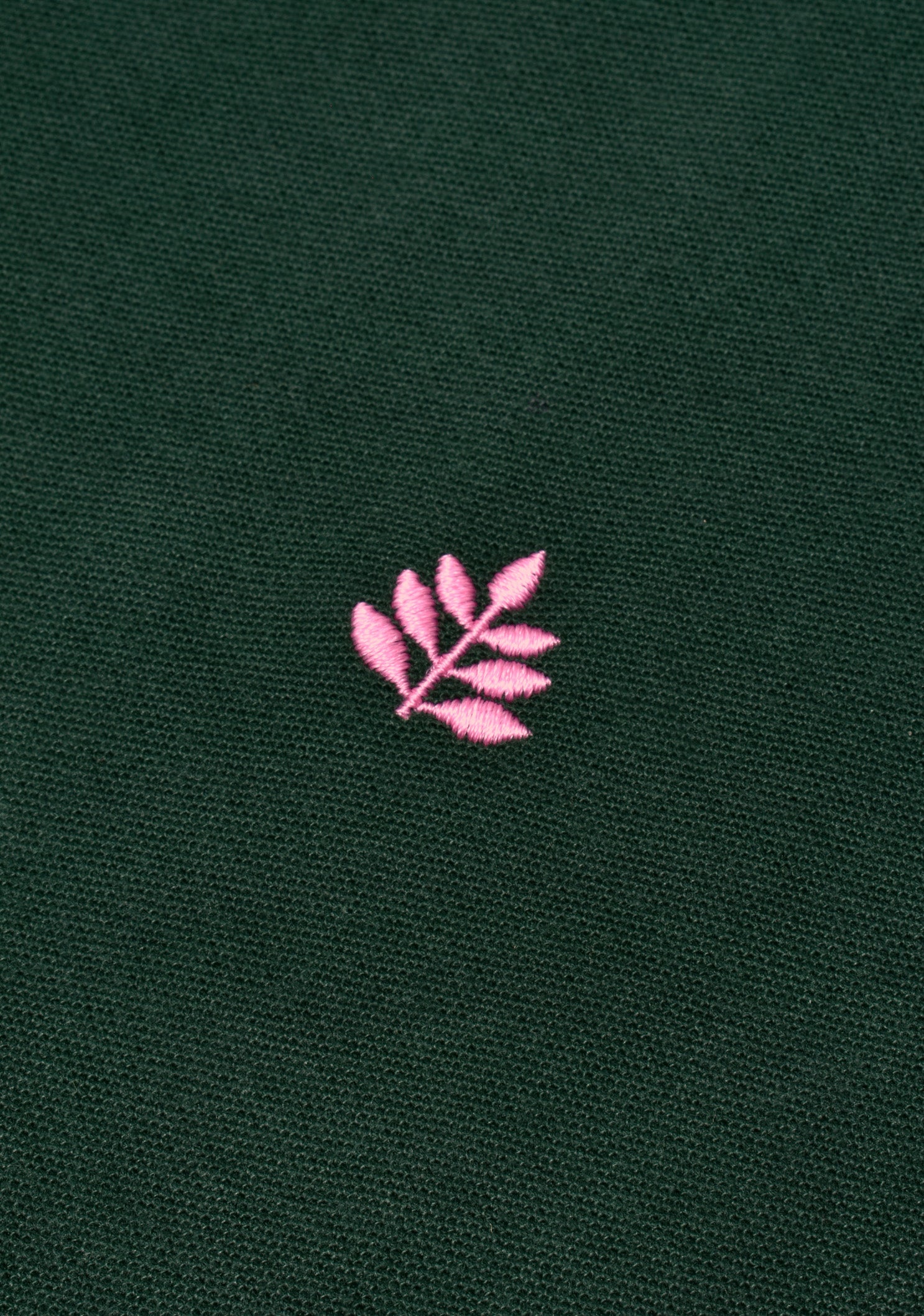 Polo Dark Green Shirt L-pink