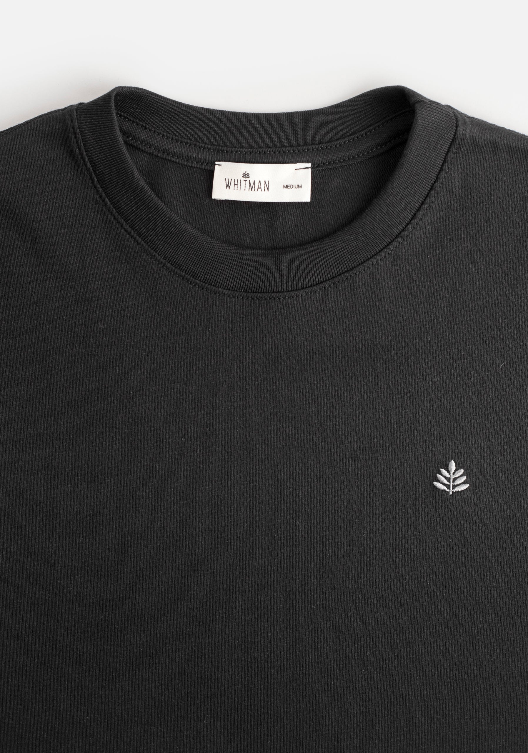 H Single Color T-Shirt L-Gray Black