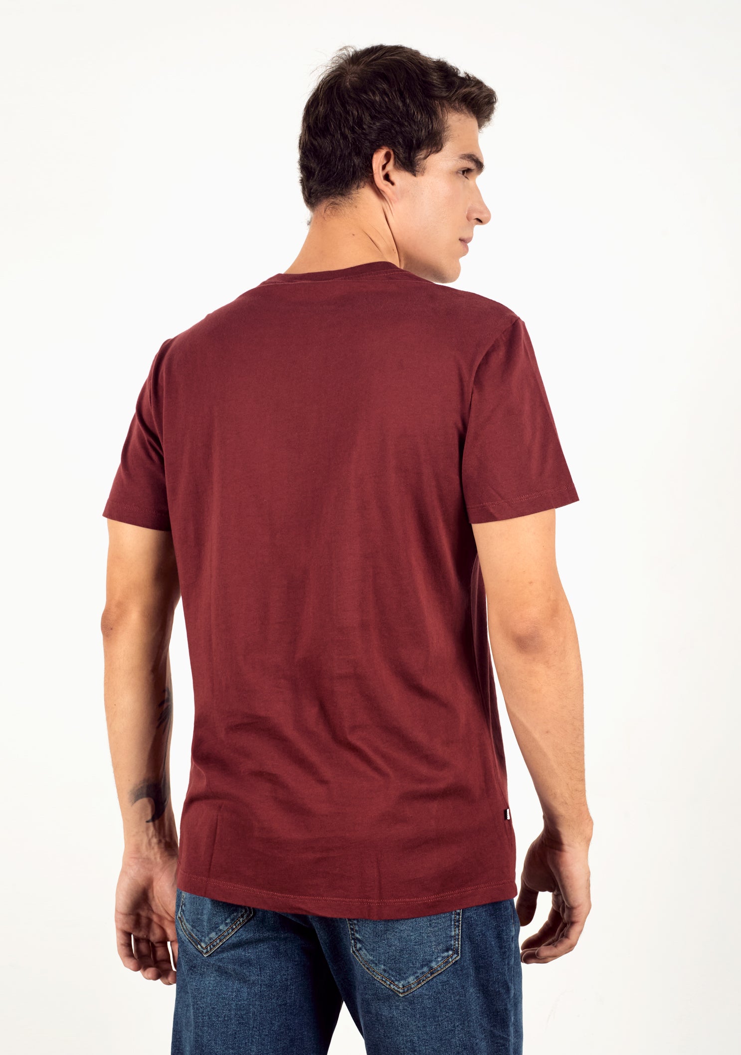 Red Wine T-shirt L-blue