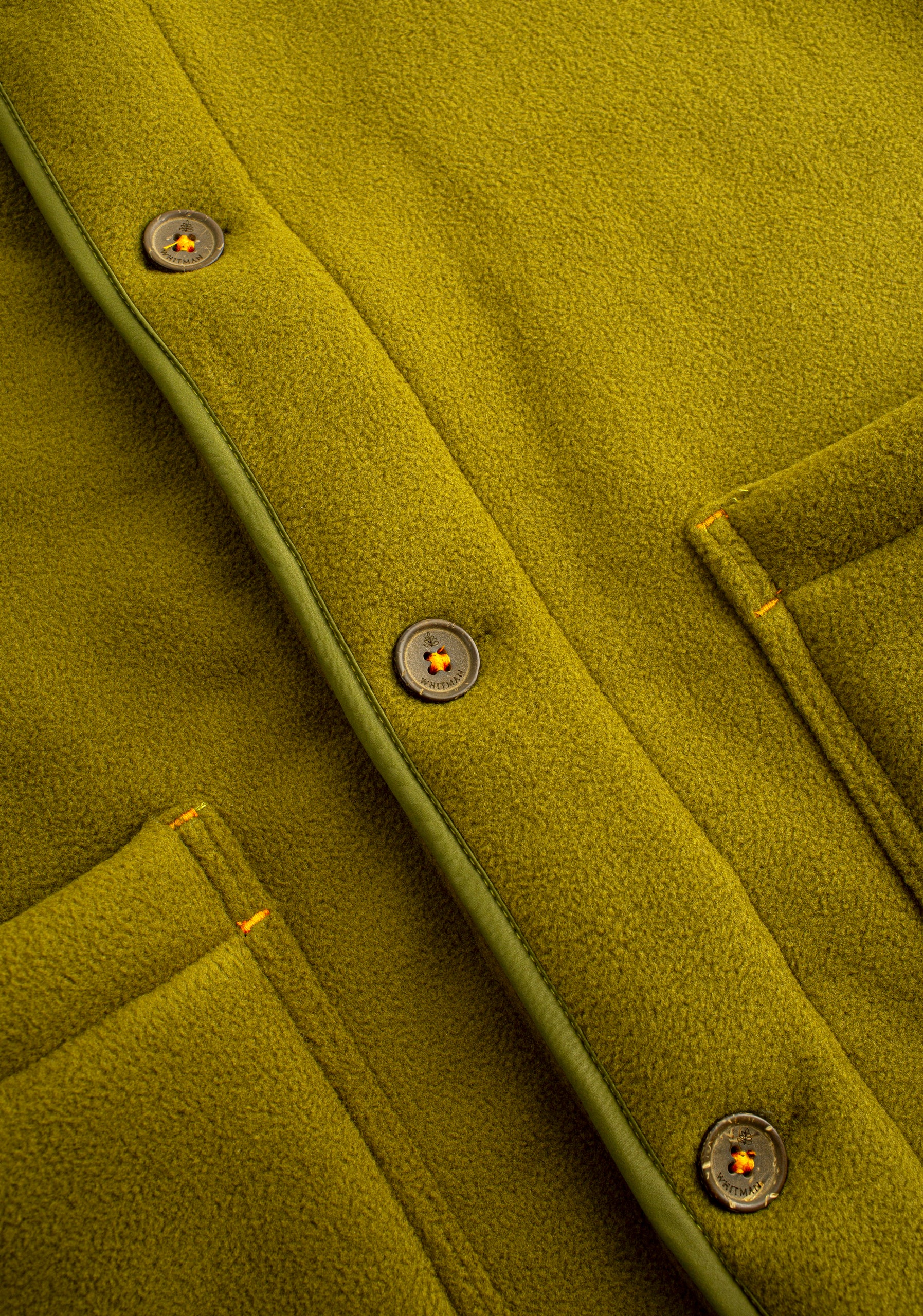 H Adam Sherpa Vest Light Green