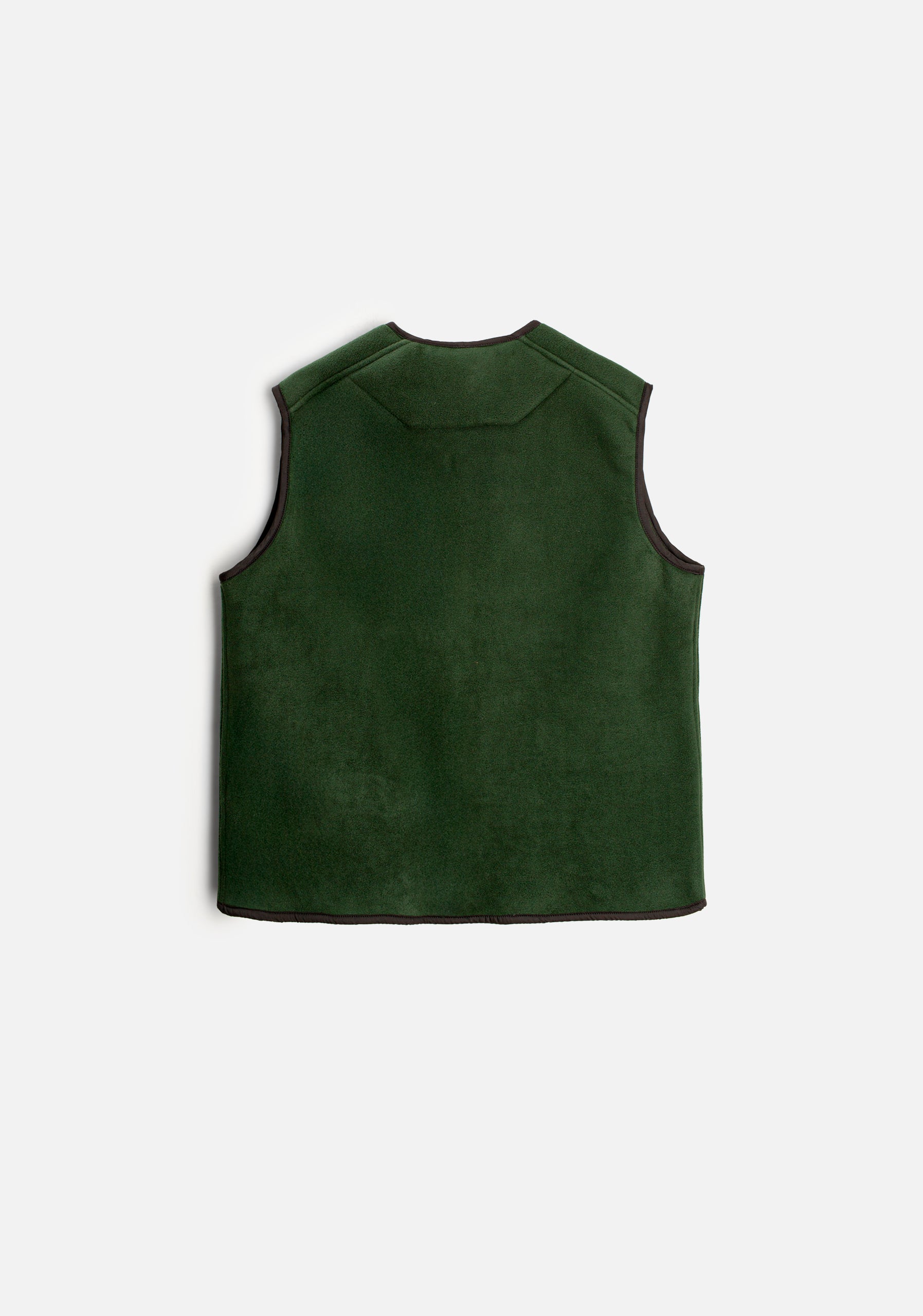 H Adam Sherpa Dark Green Vest.