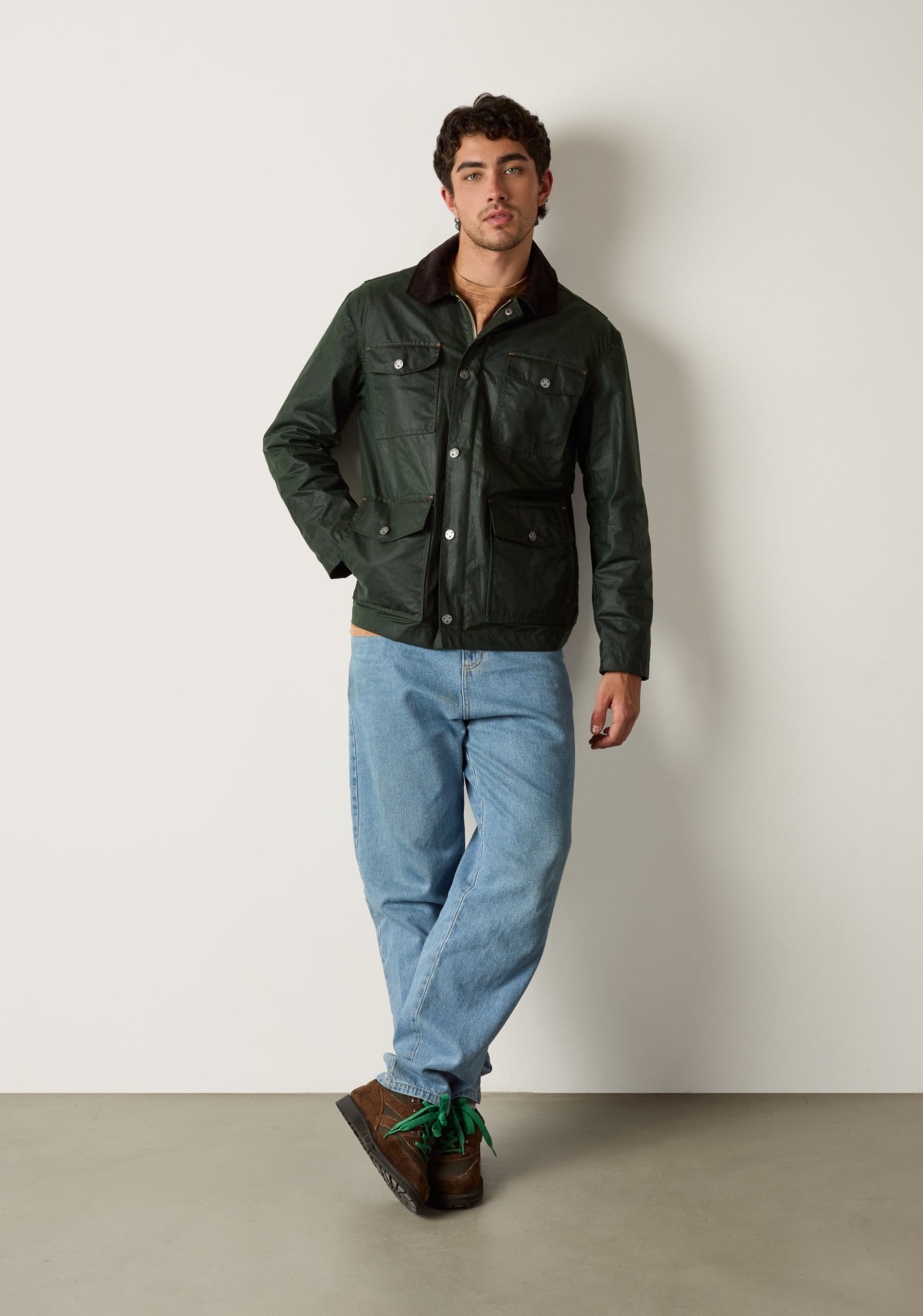 Bourke Dark Green Wax Jacket