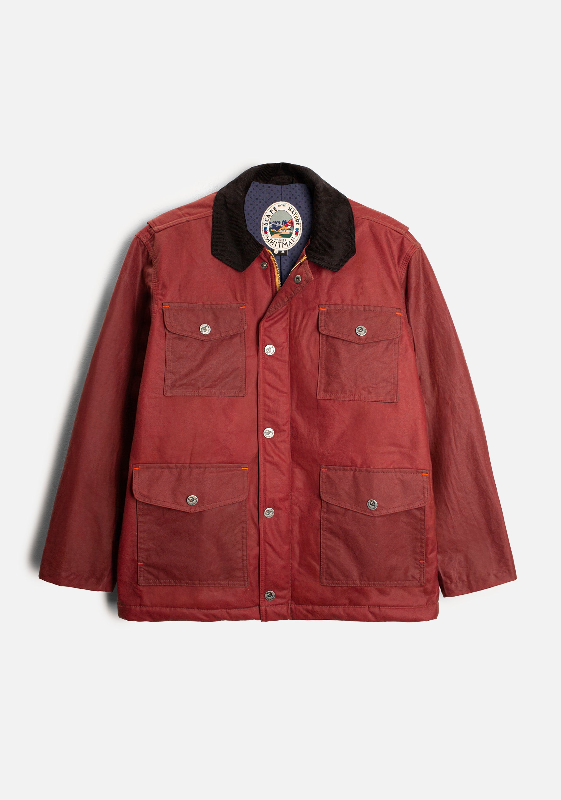 Bourke Wax Terracotta Jacket