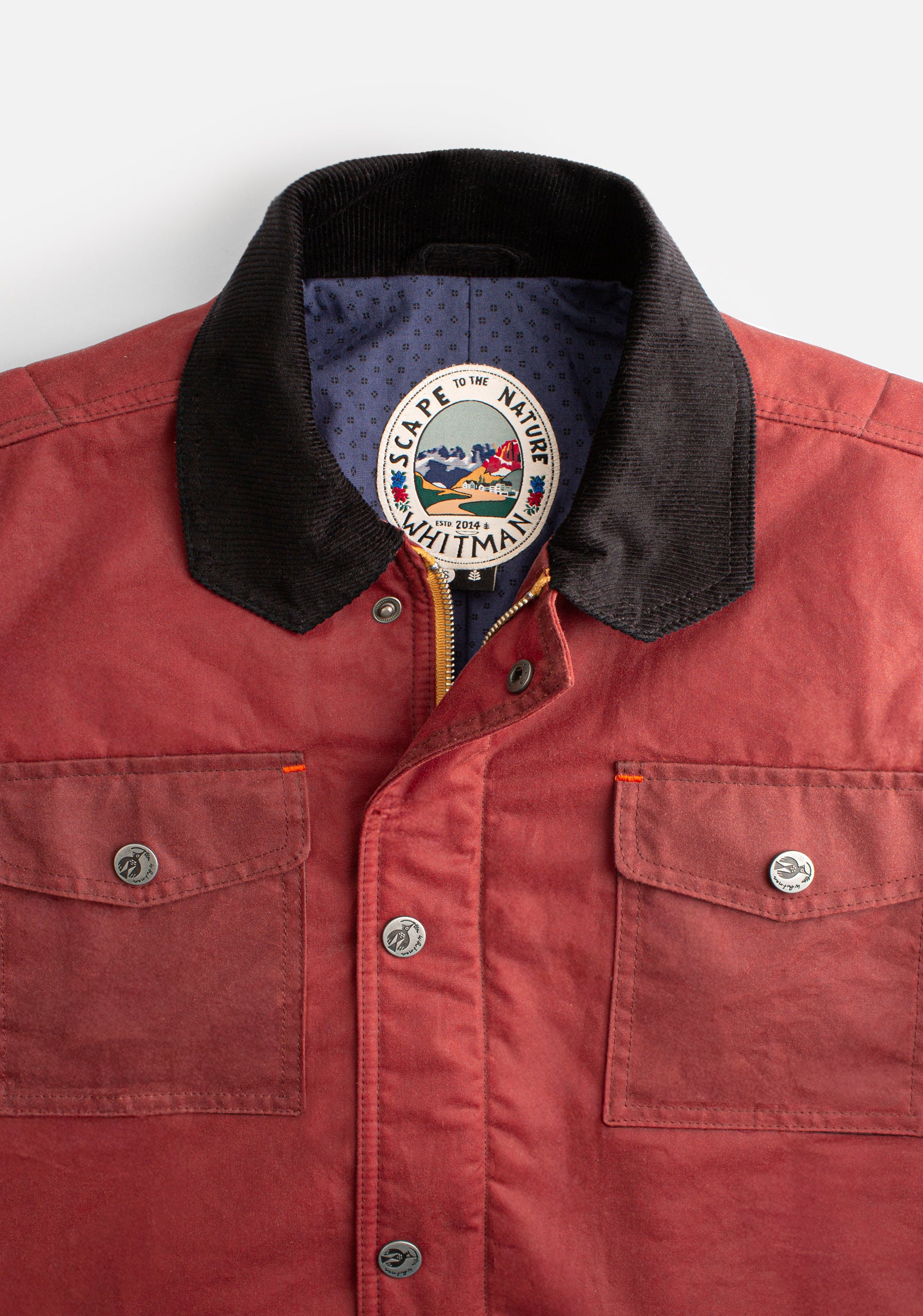 Bourke Wax Terracotta Jacket