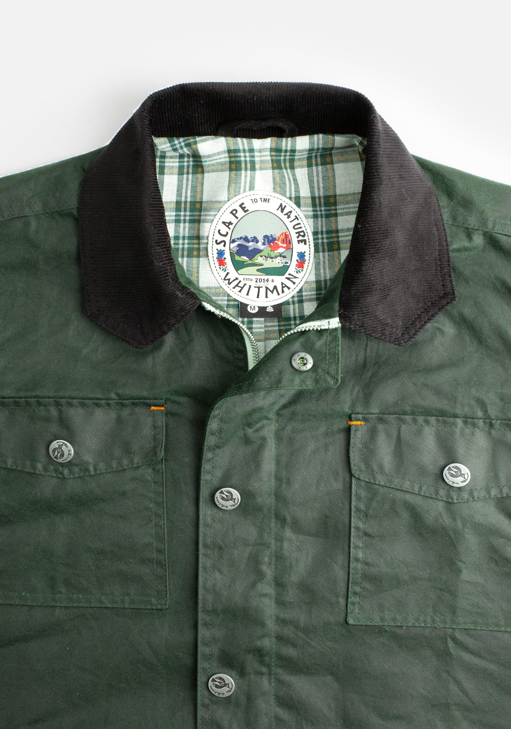 Bourke Dark Green Wax Jacket