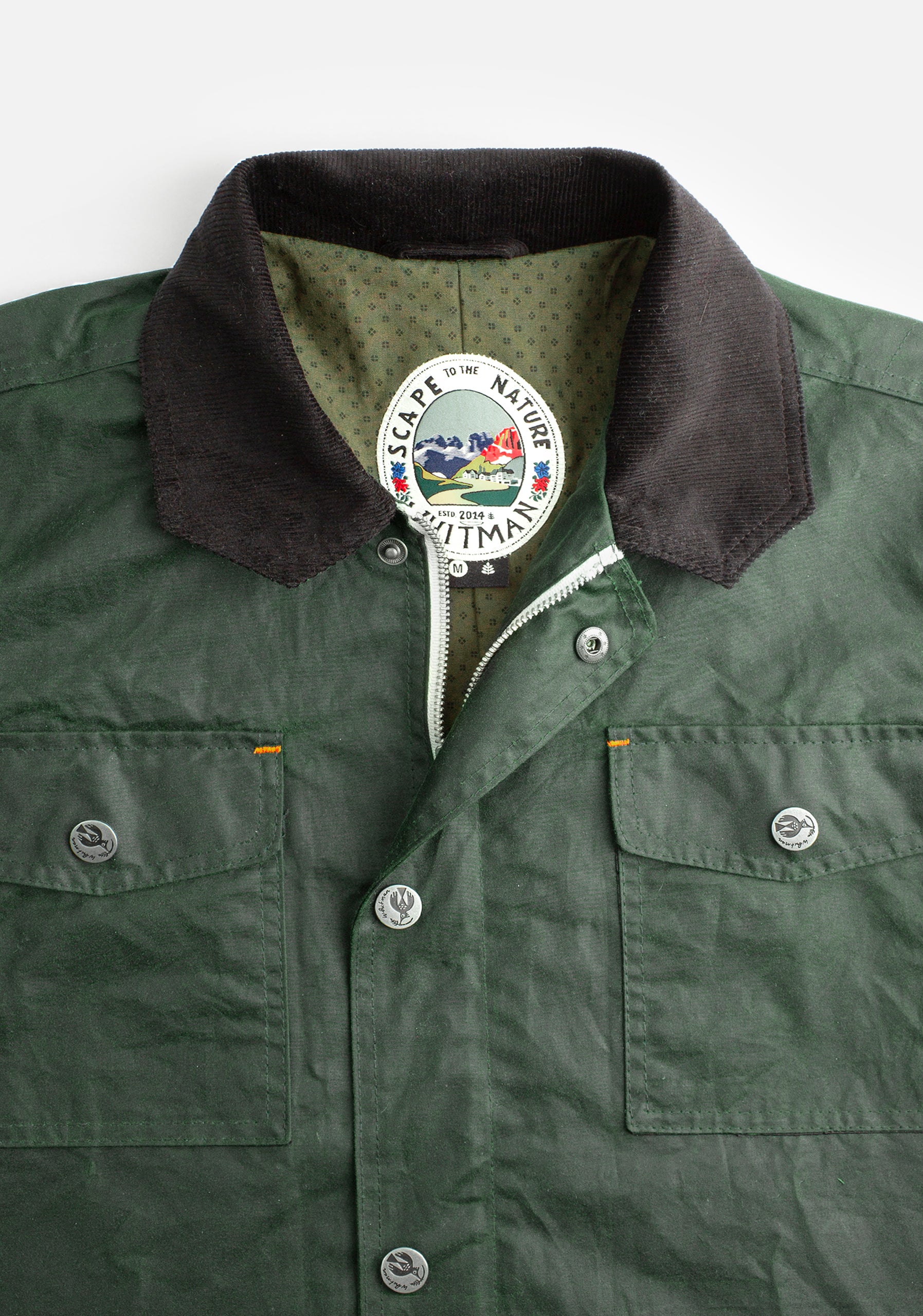 Bourke Dark Green Wax Jacket