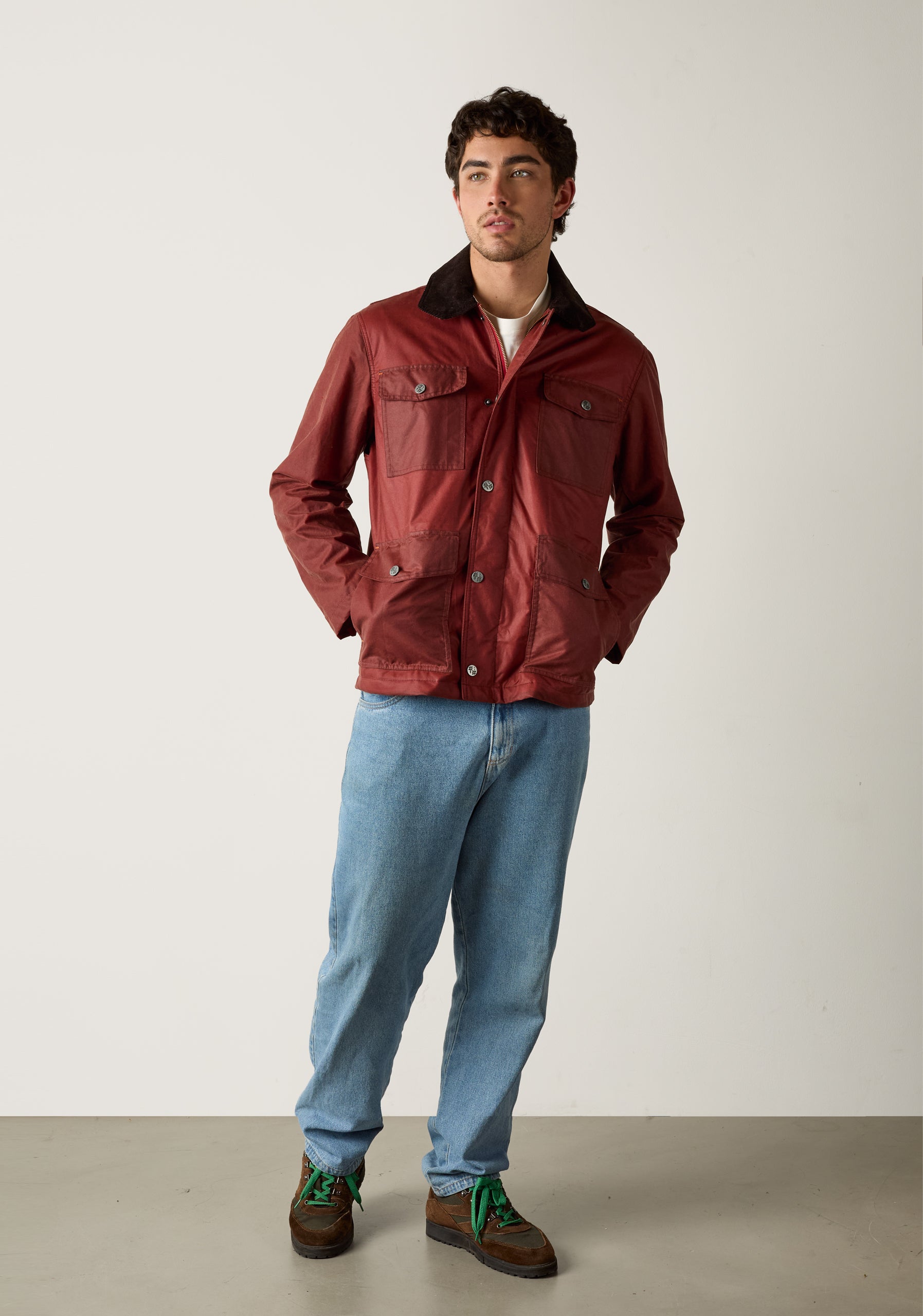 Bourke Wax Terracotta Jacket