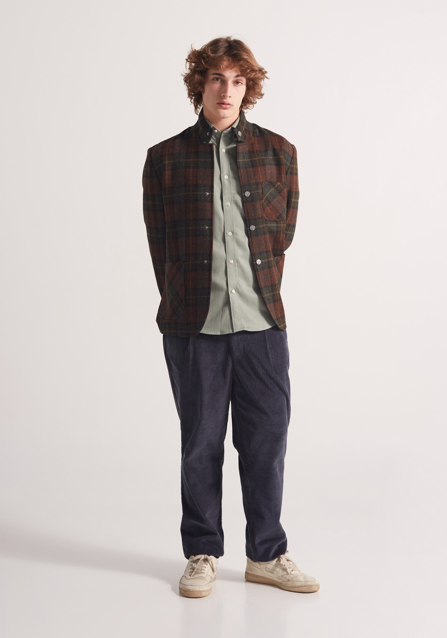 Fontana Green/Brown Plaid Jacket