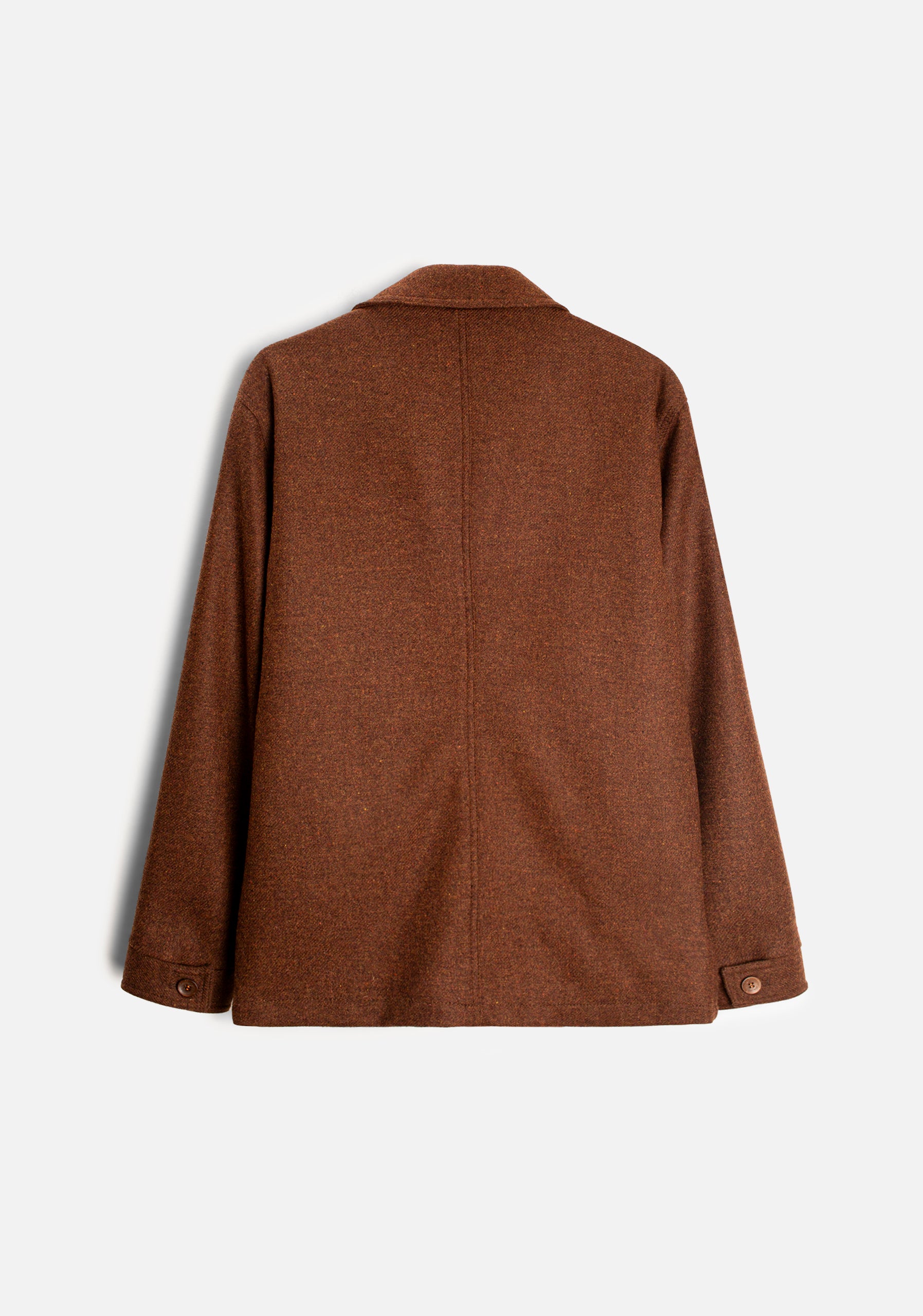 Apolo Jacket Solid Color Coffee Medium Marble