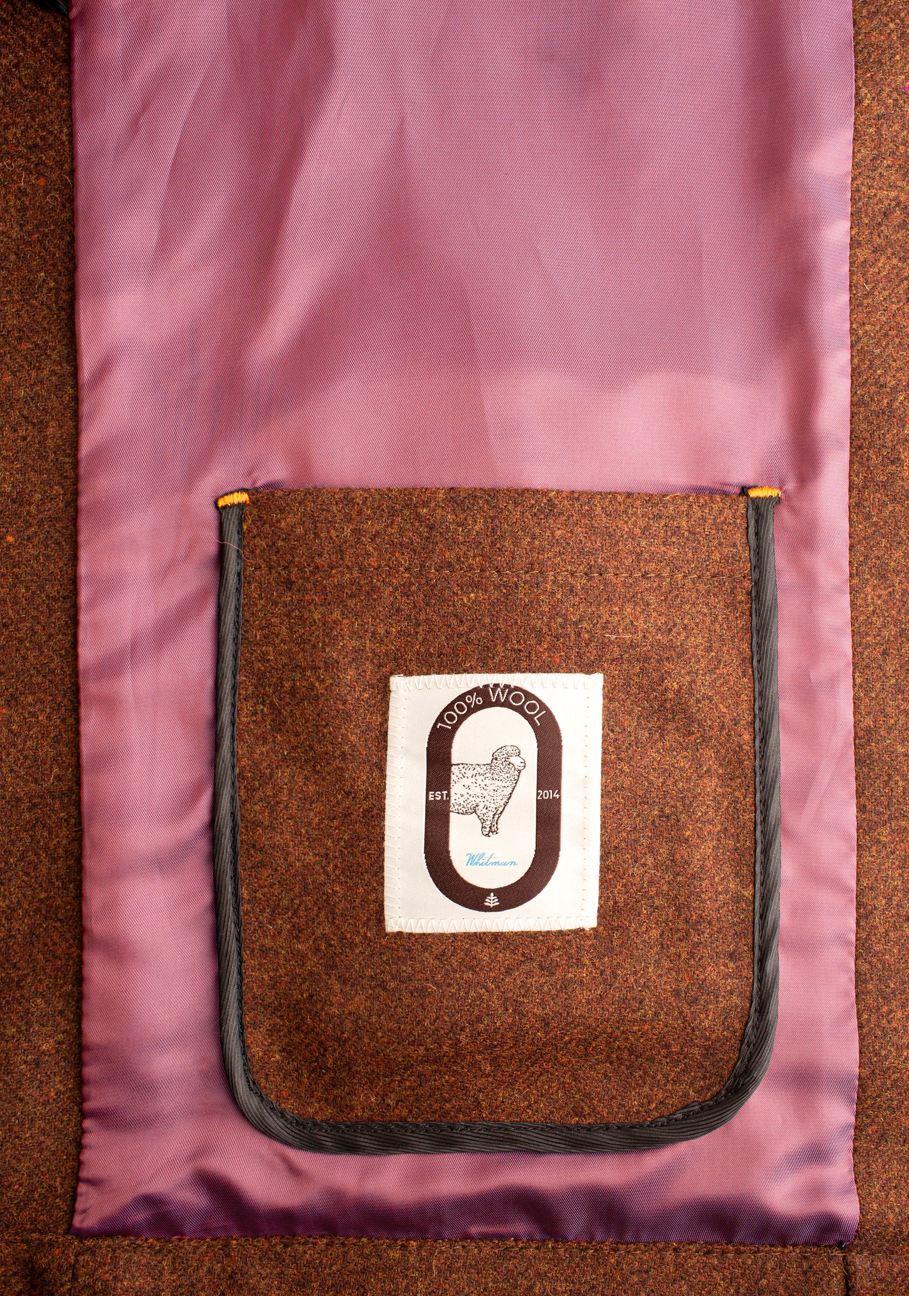 Apolo Jacket Solid Color Coffee Medium Marble