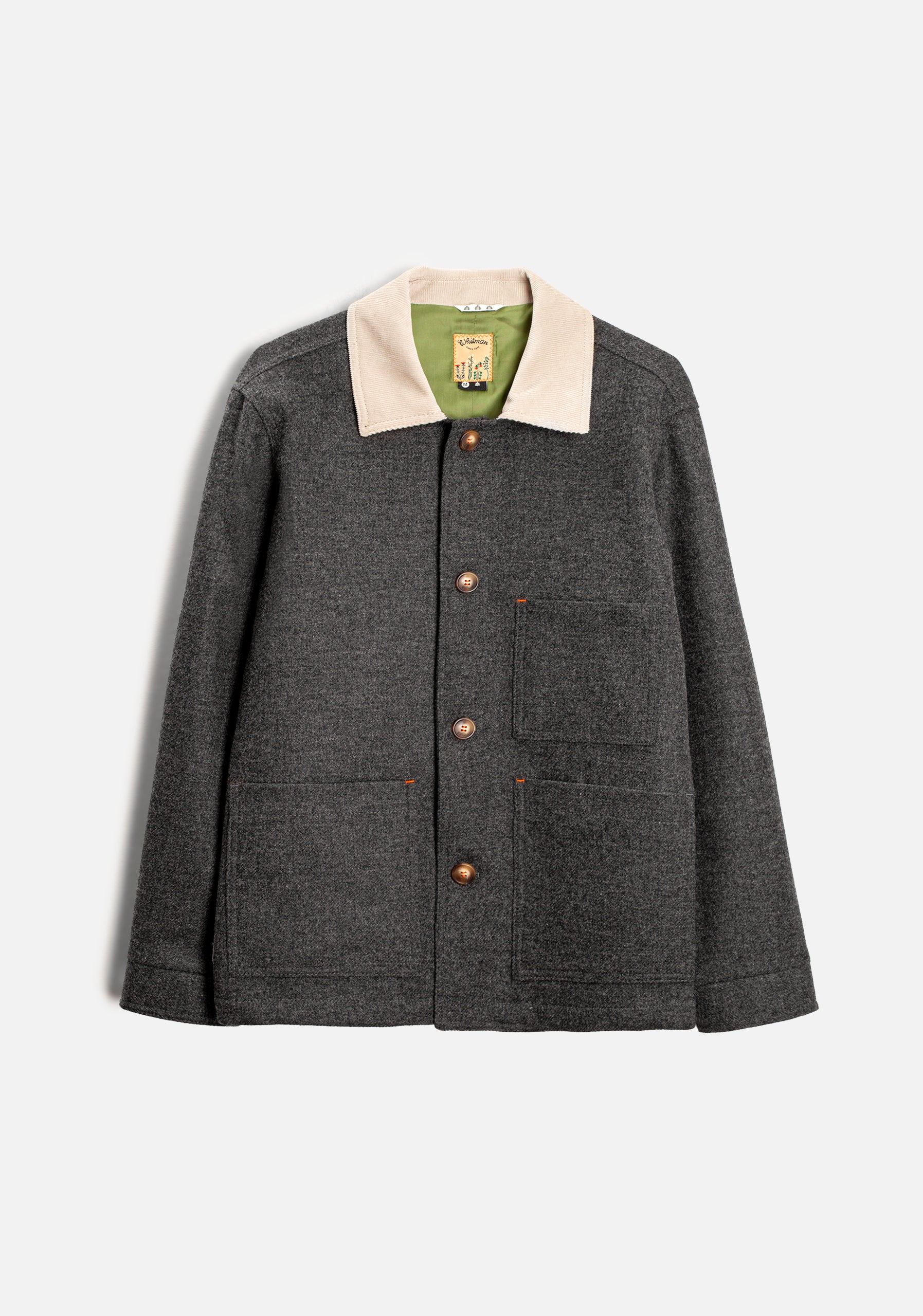 H Jagger Jacket in Medium Grey