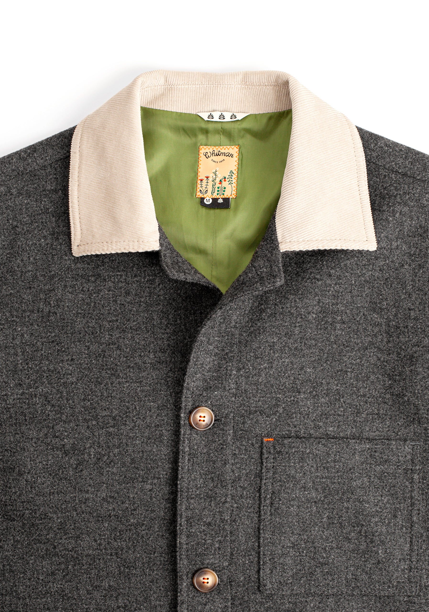 H Jagger Jacket in Medium Grey