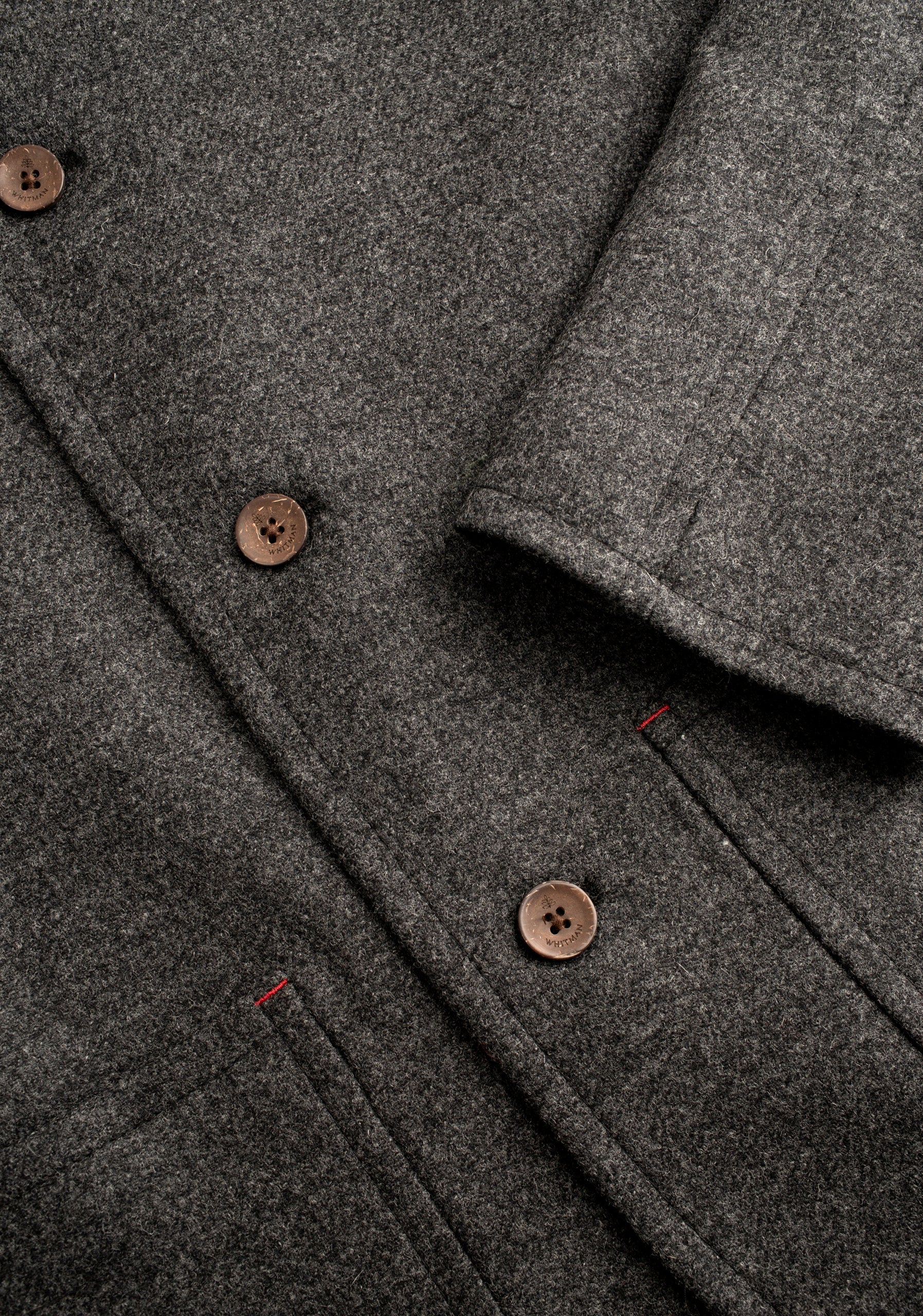 Walt Jacket Solid Gray Medium Marble