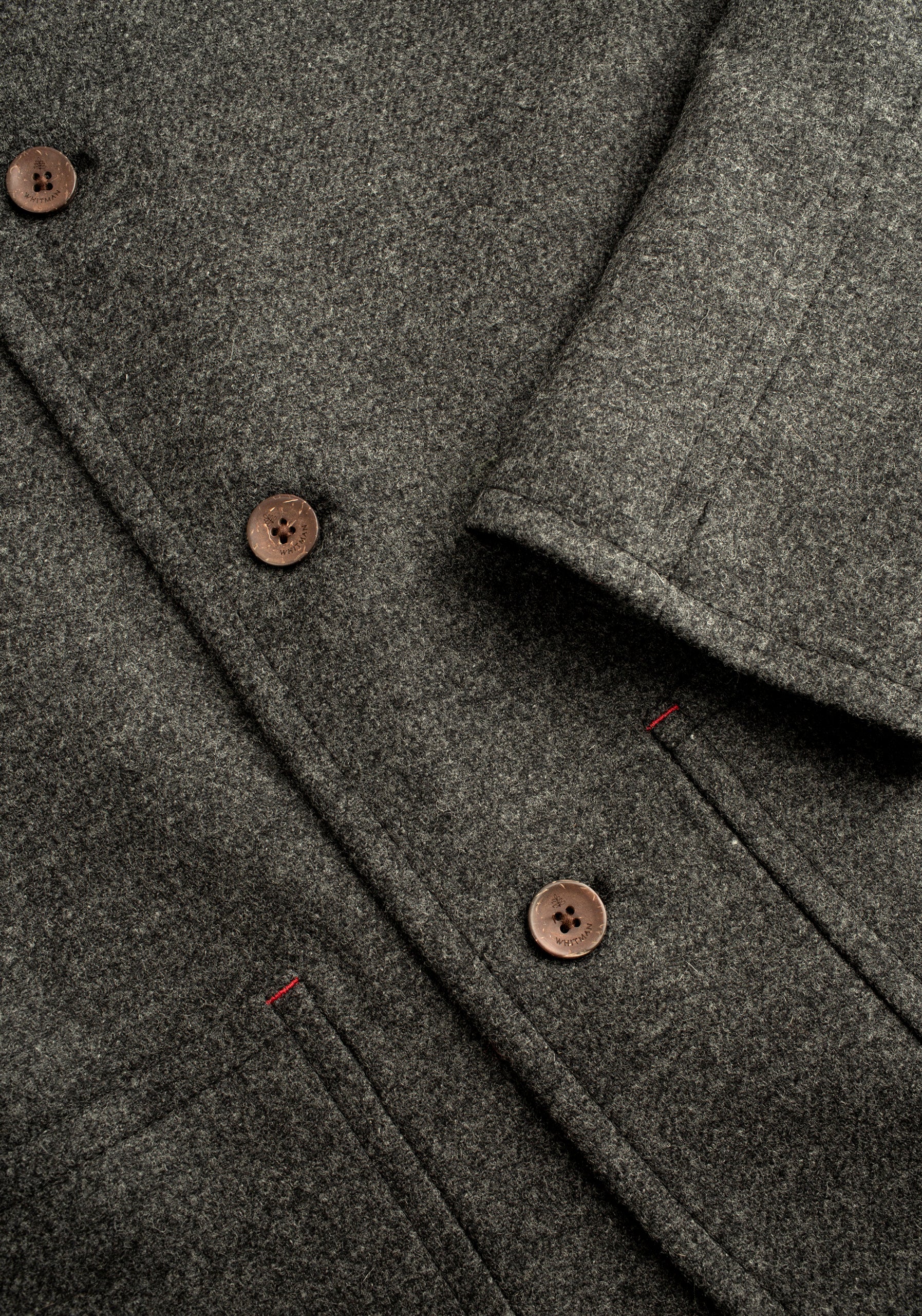 Walt Jacket Solid Color Dark Green Marble