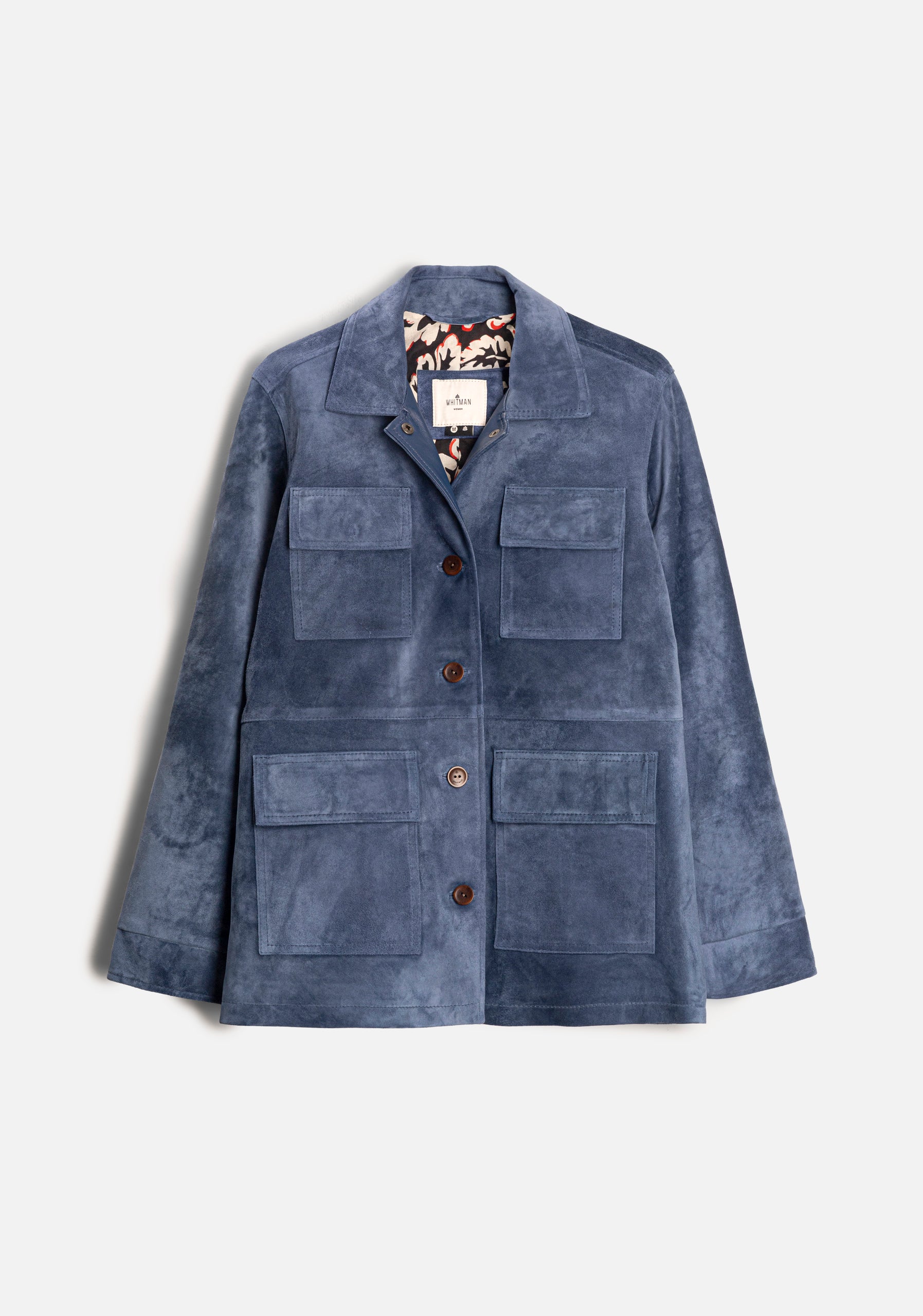 M Ruanda Suede Jacket Blue Medium