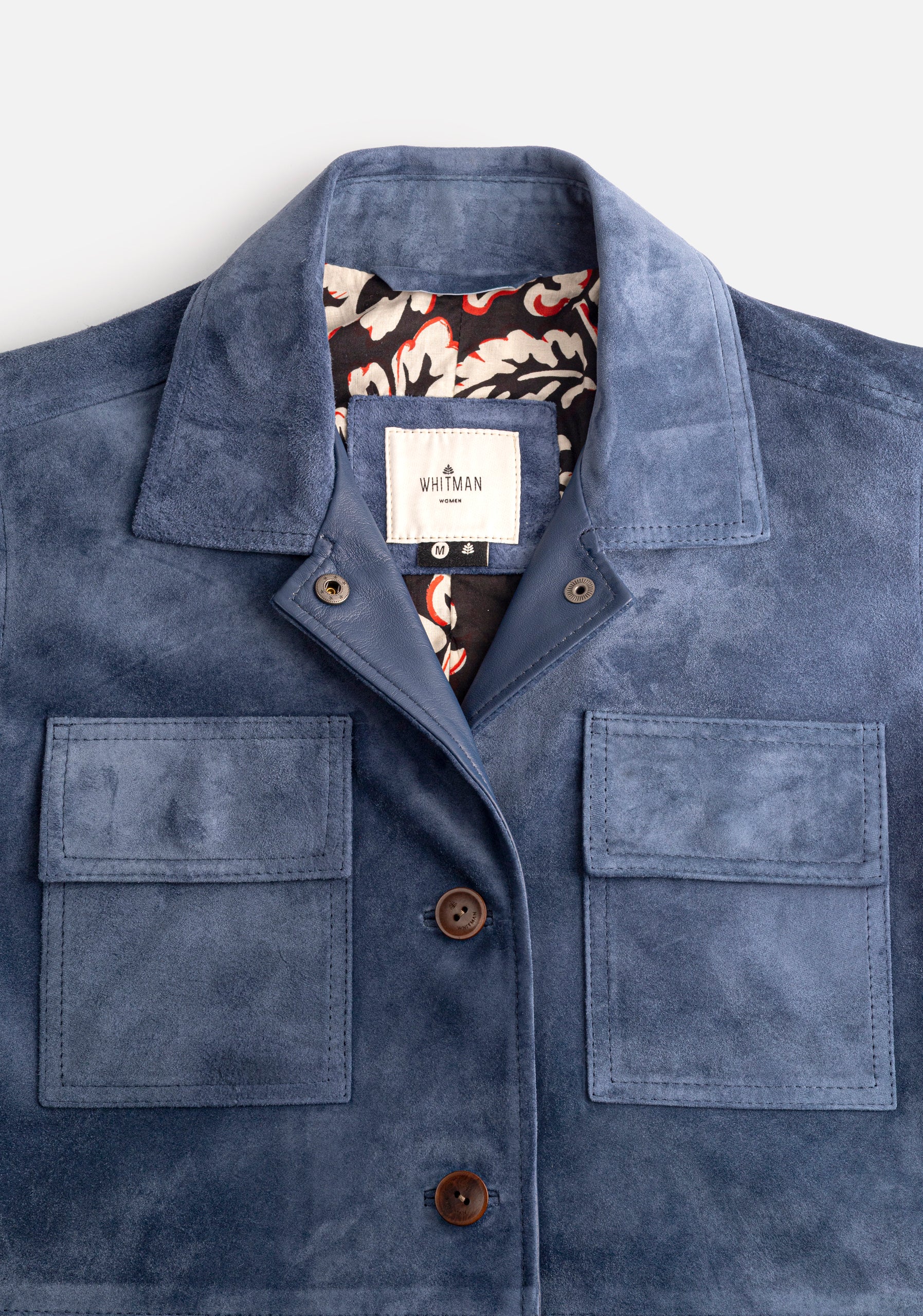 M Ruanda Suede Jacket Blue Medium