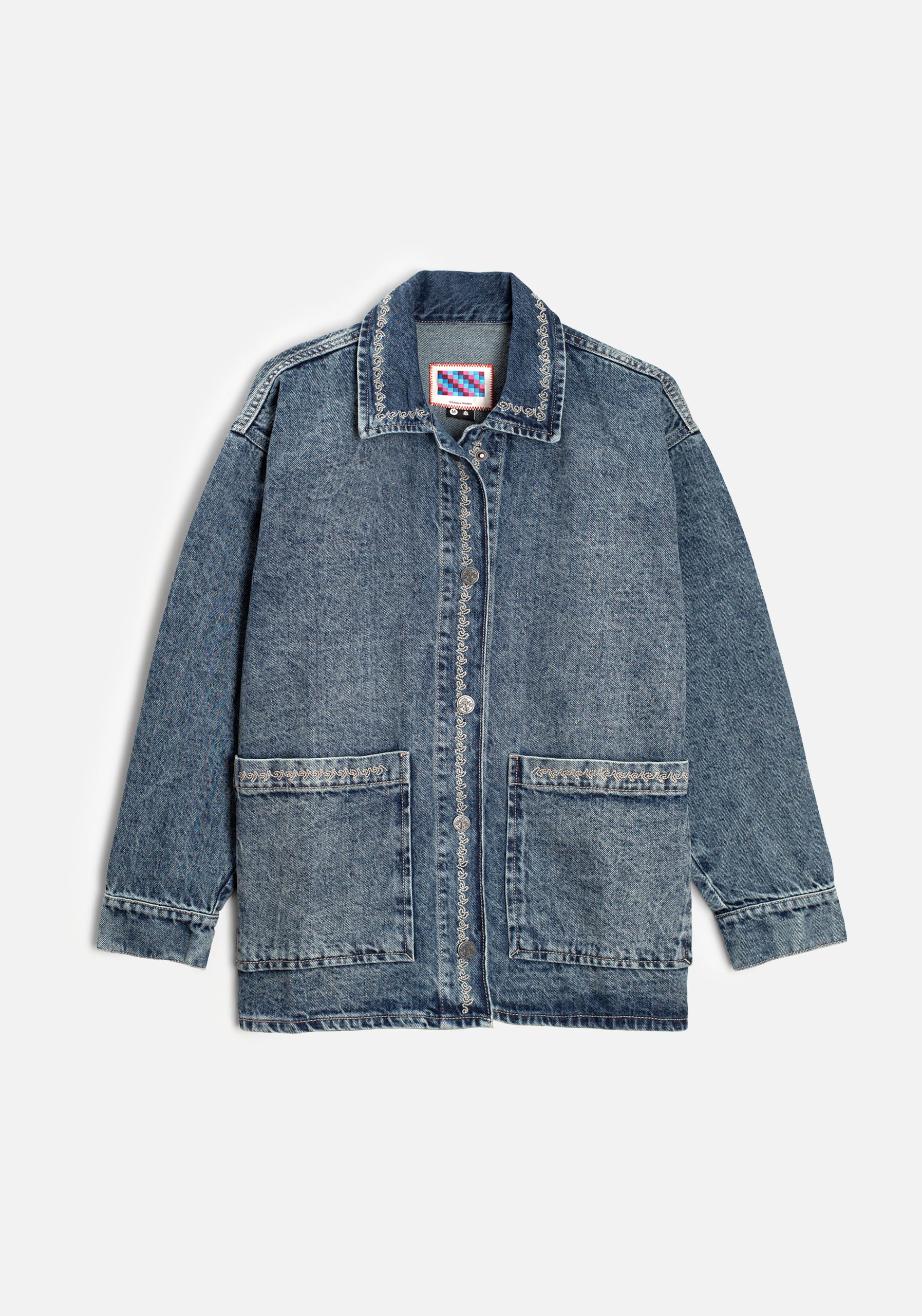 M Violetta Denim Jacket in Medium Blue