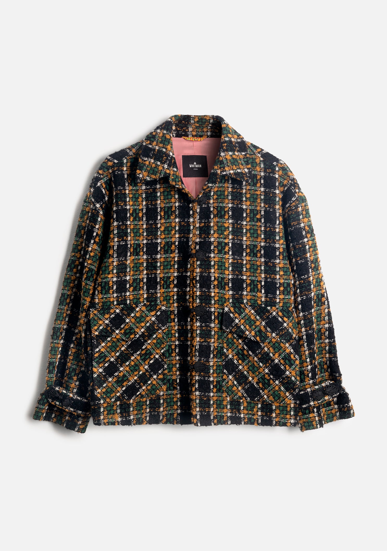 Nagoya Black Plaid Boucle Jacket
