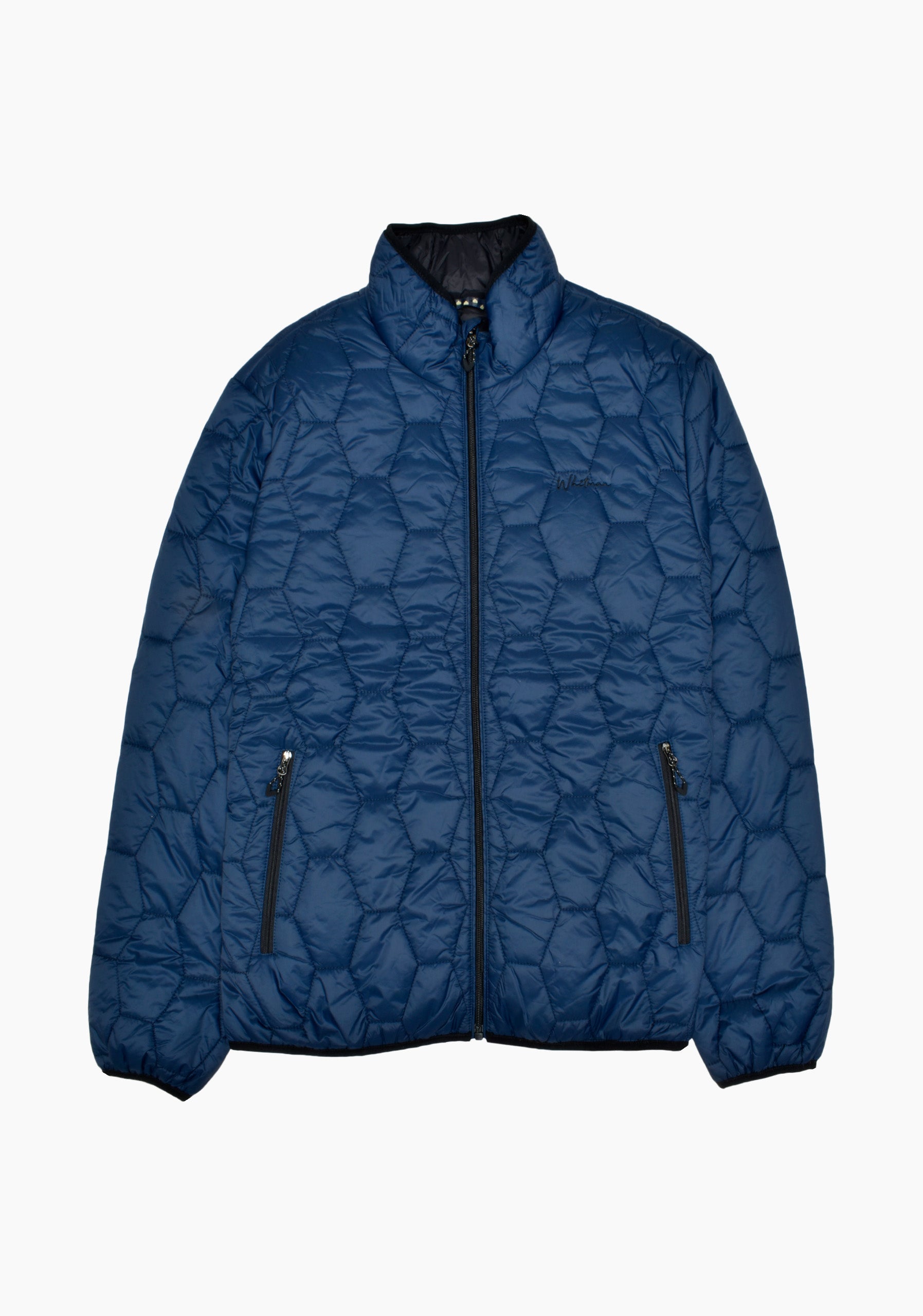 Padding Jacket Hexagons Blue