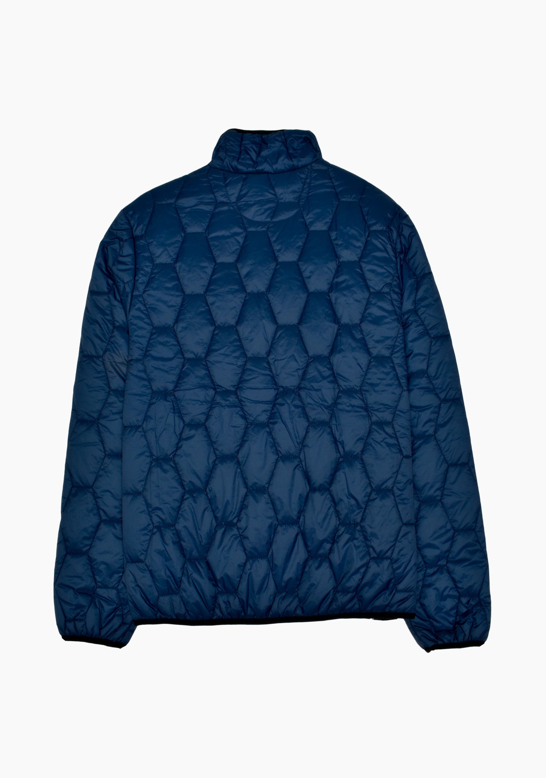 Padding Jacket Hexagons Blue