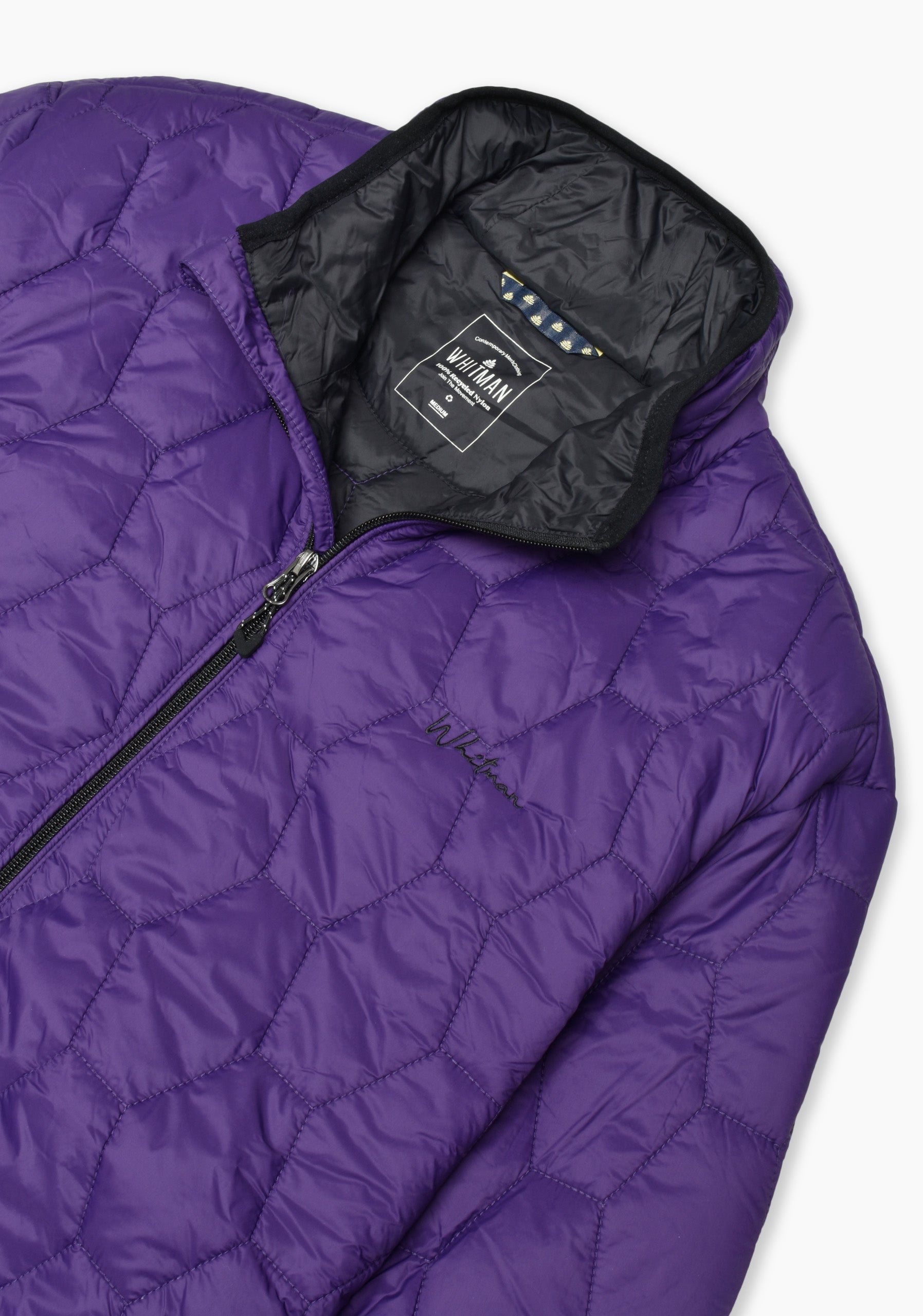 Padding Jacket Hexagons Purple