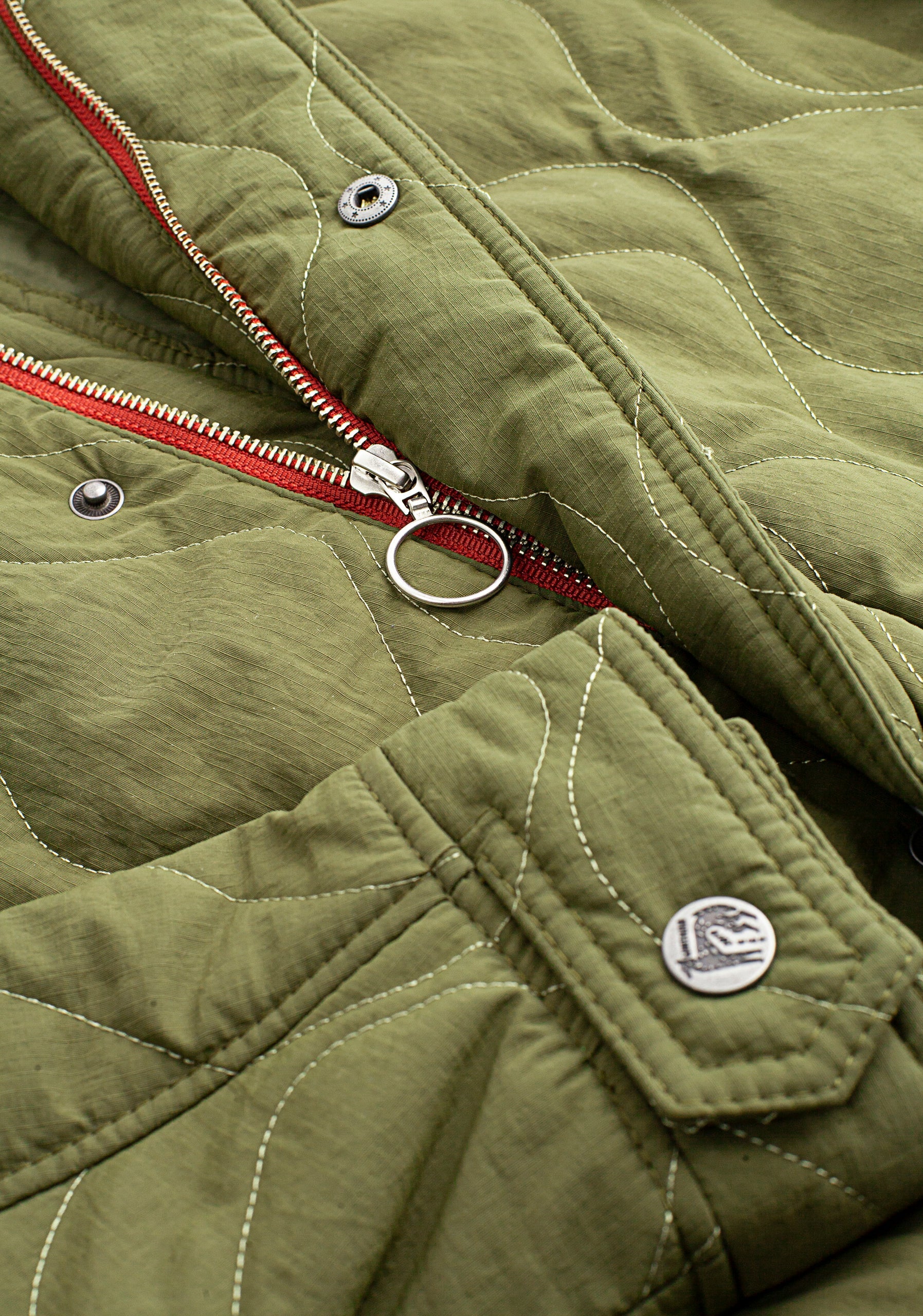 Quilted New Goethe Jacket Olive Green