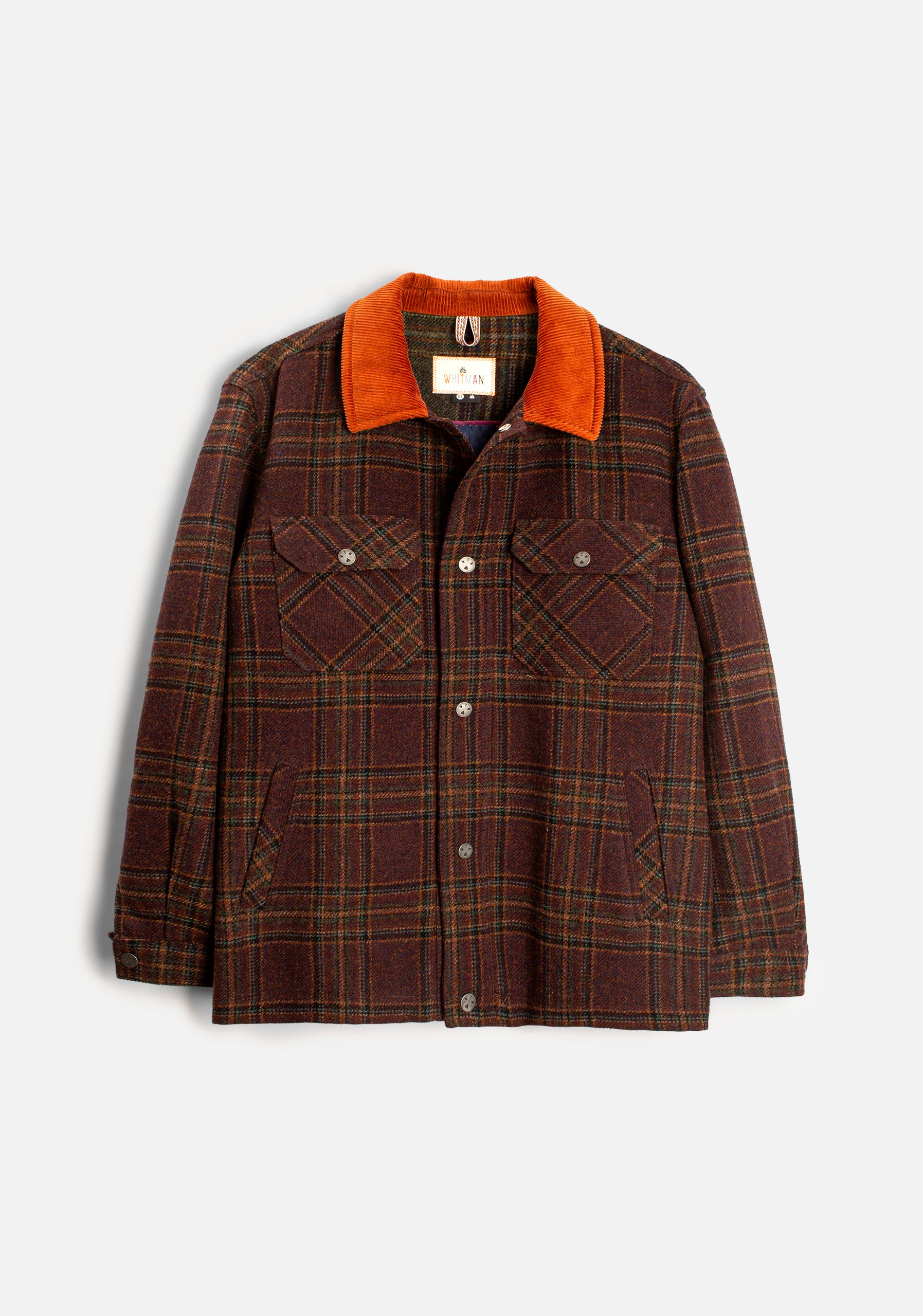 Chaqueta Sidney Cuadros Vino/Café