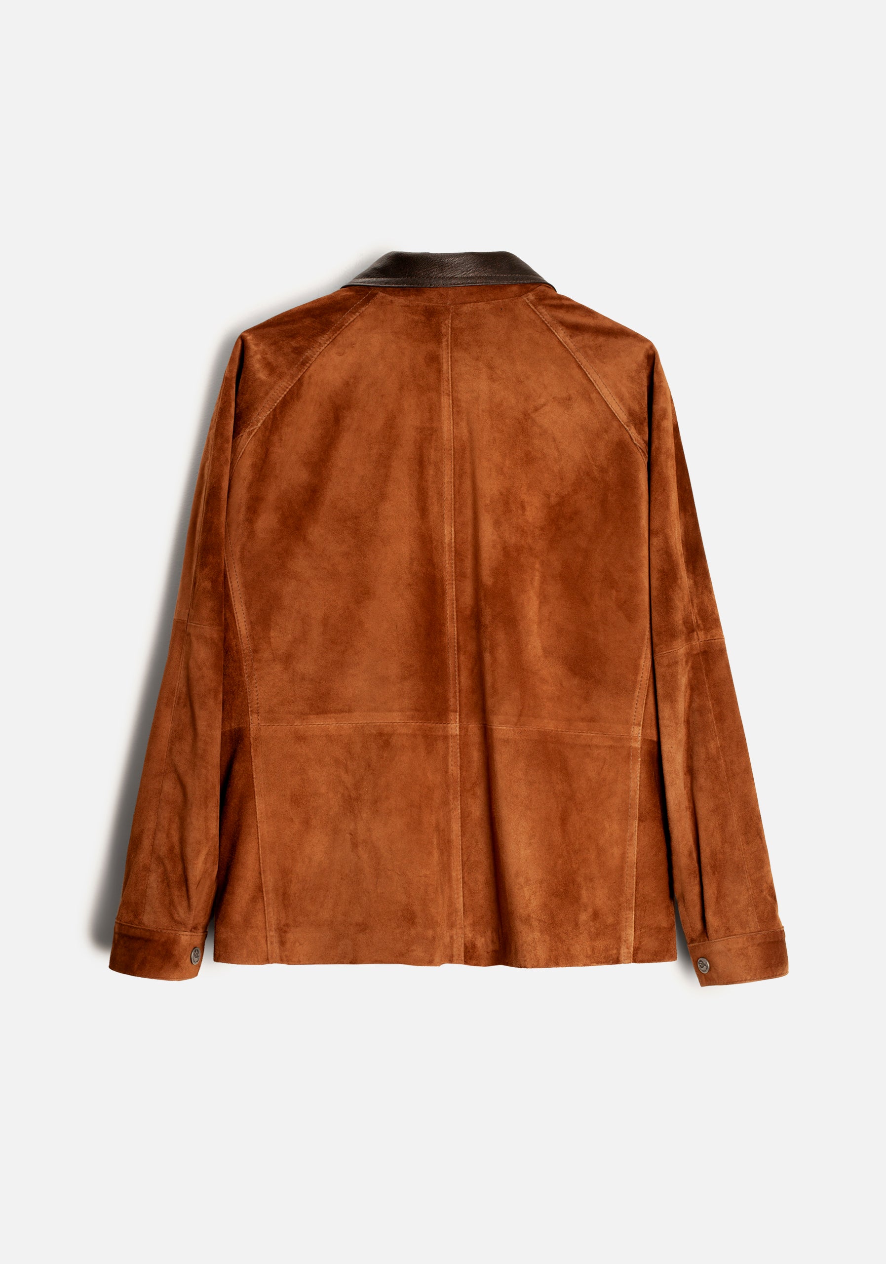 H Oia Tobacco Suede Jacket