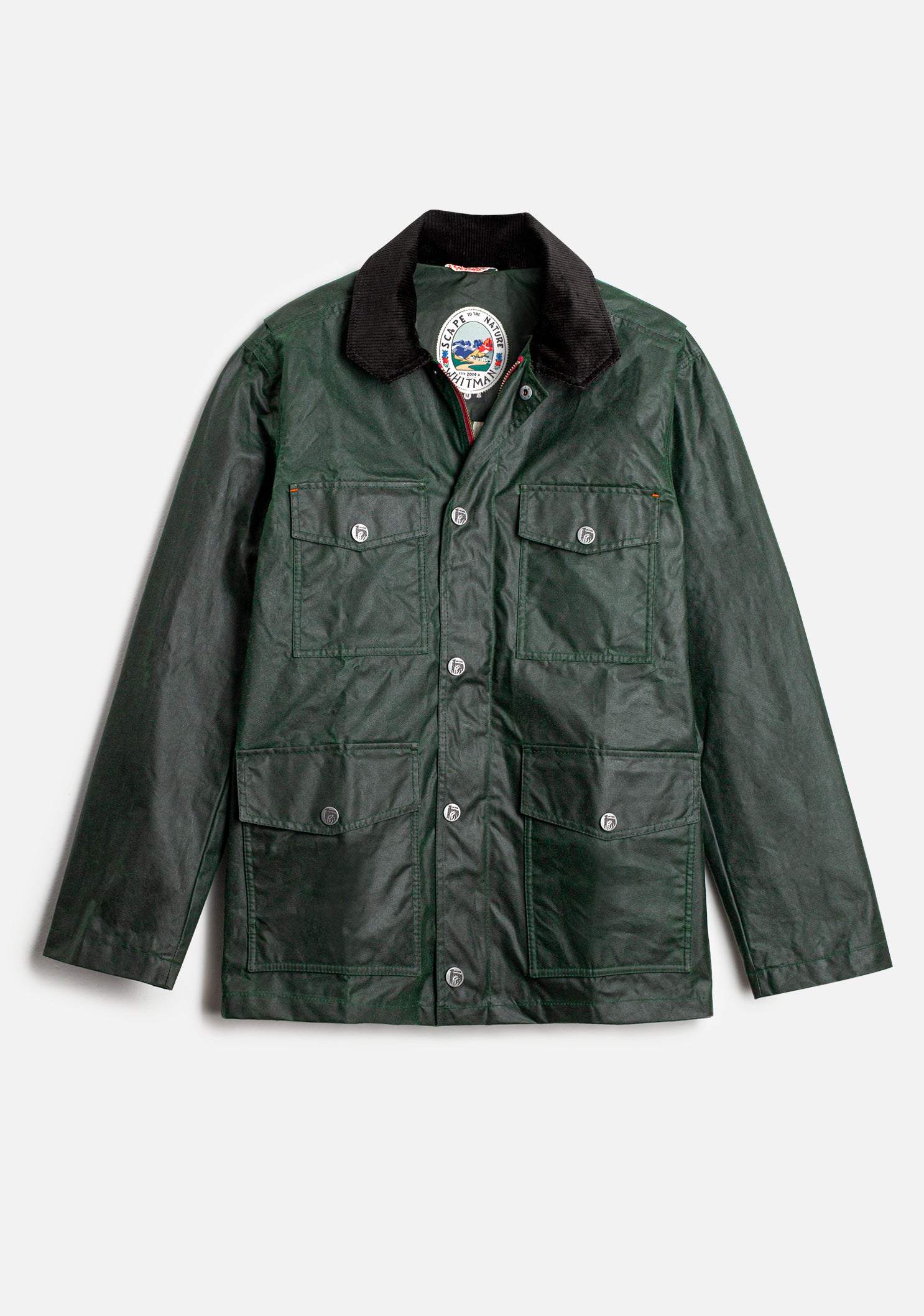 Bourke Dark Green Wax Jacket