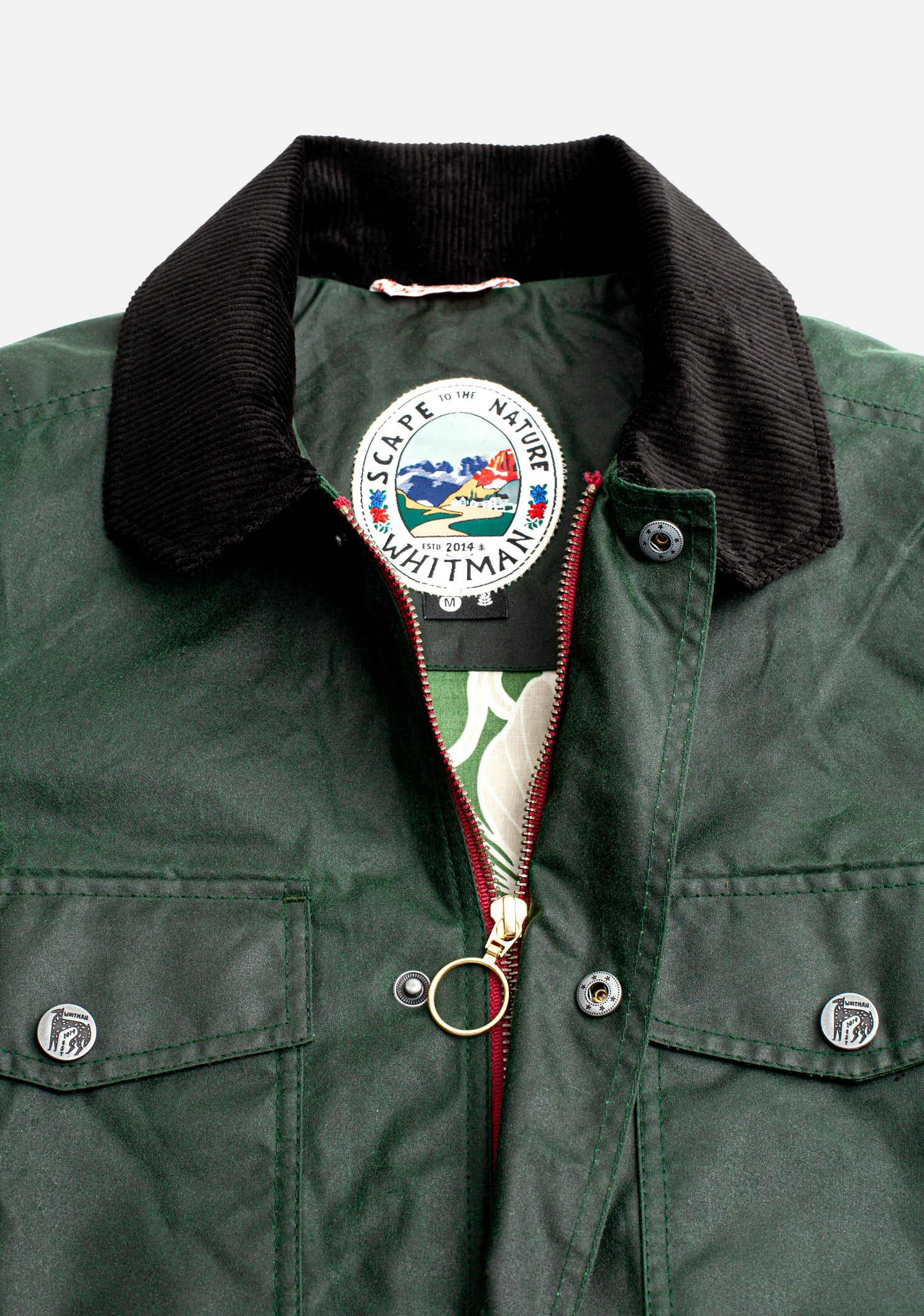 Bourke Dark Green Wax Jacket