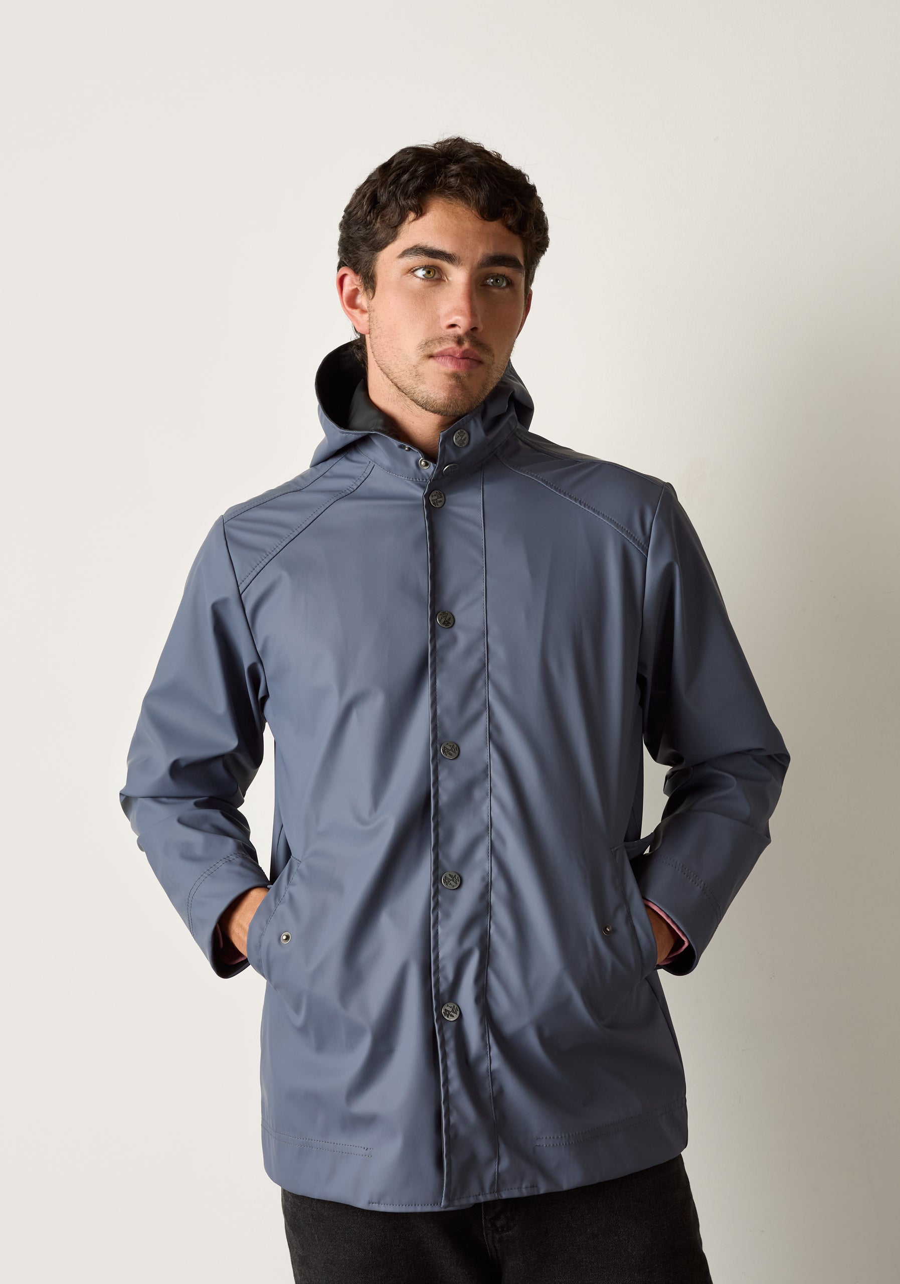 Richmond Single-Color Blue Jacket Medium