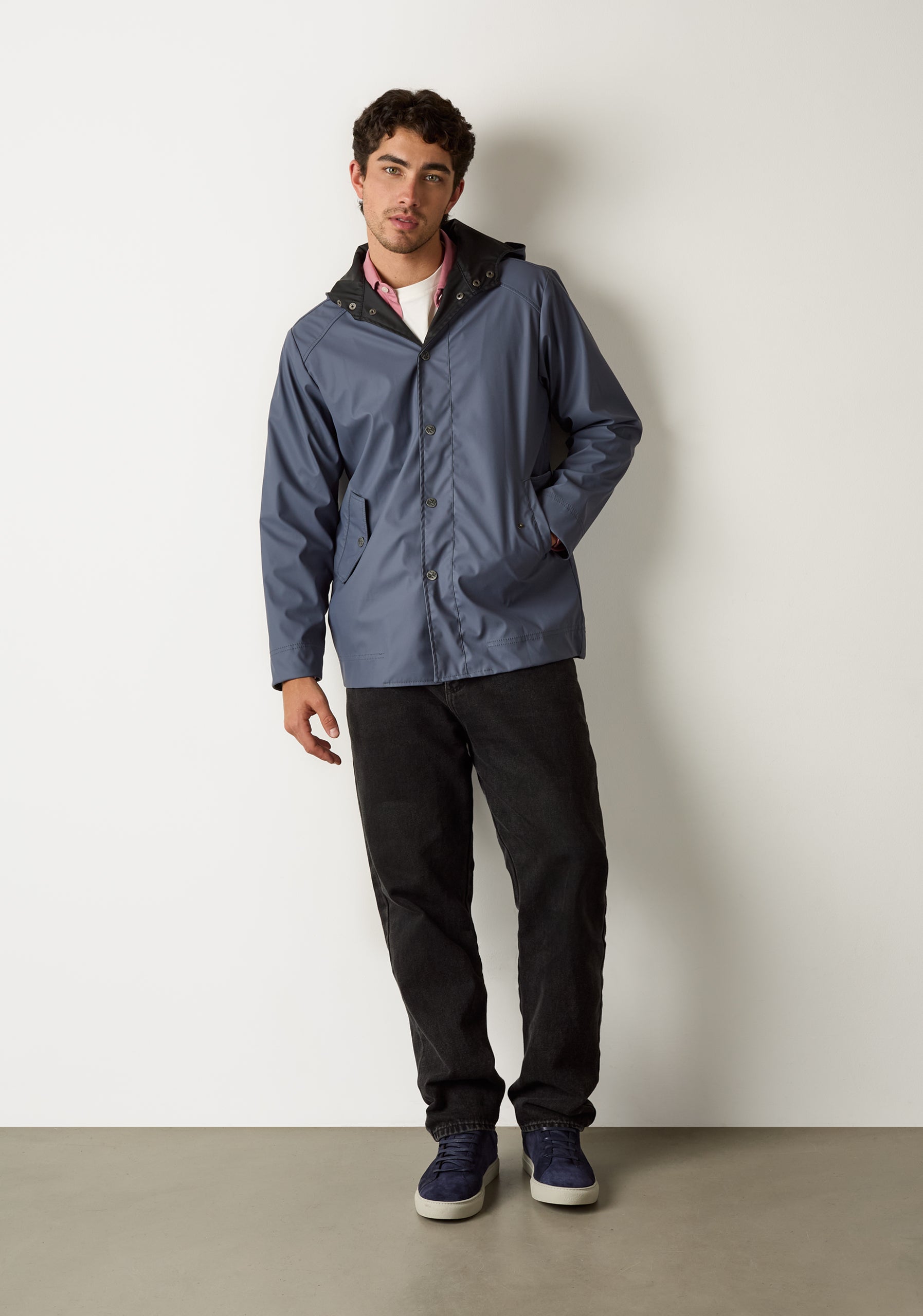 Richmond Single-Color Blue Jacket Medium