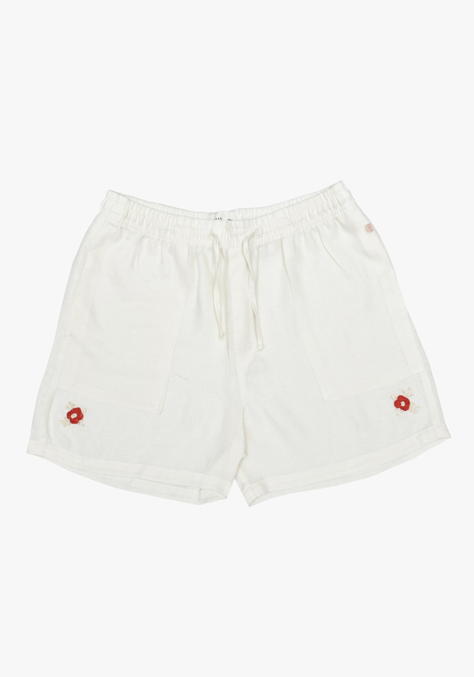 Praia Linen Embroidered Ivory Set