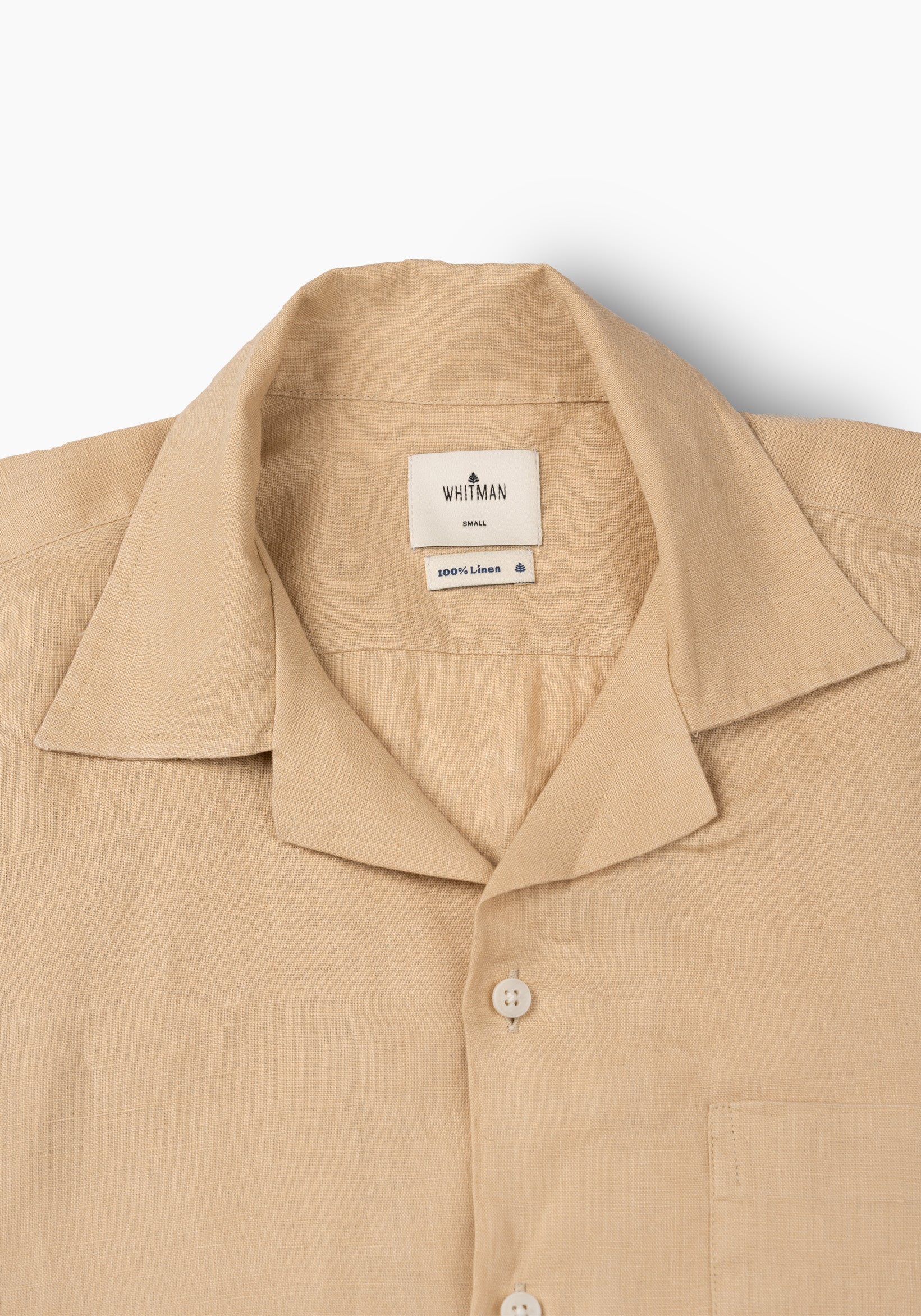 Camel Linen Cuban Shirt