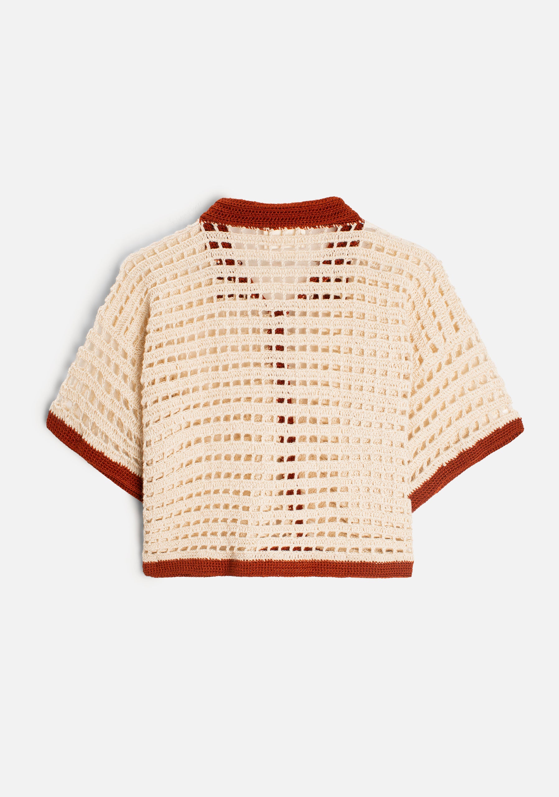 M Karan Woven Shirt Beige/Terracotta