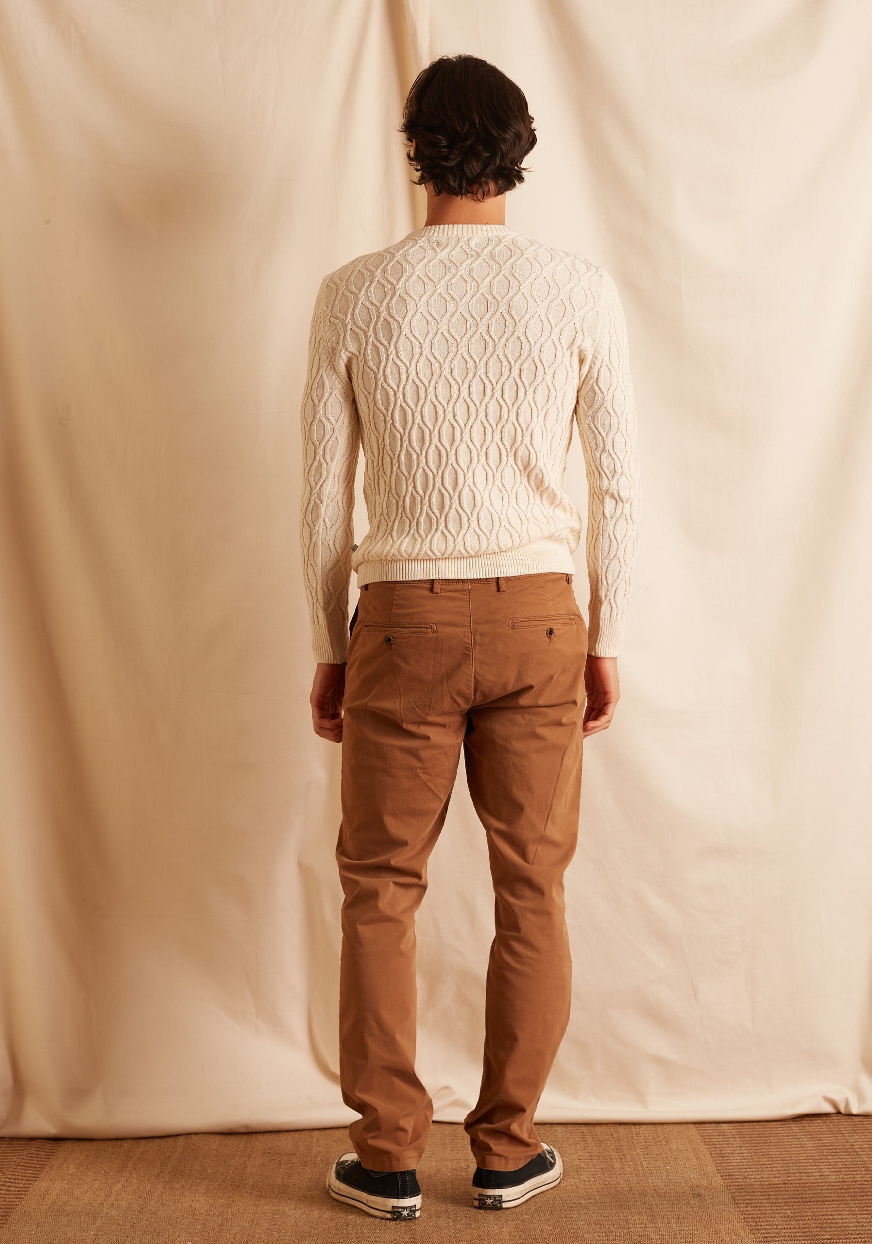 Ivory Rhombus Sweater