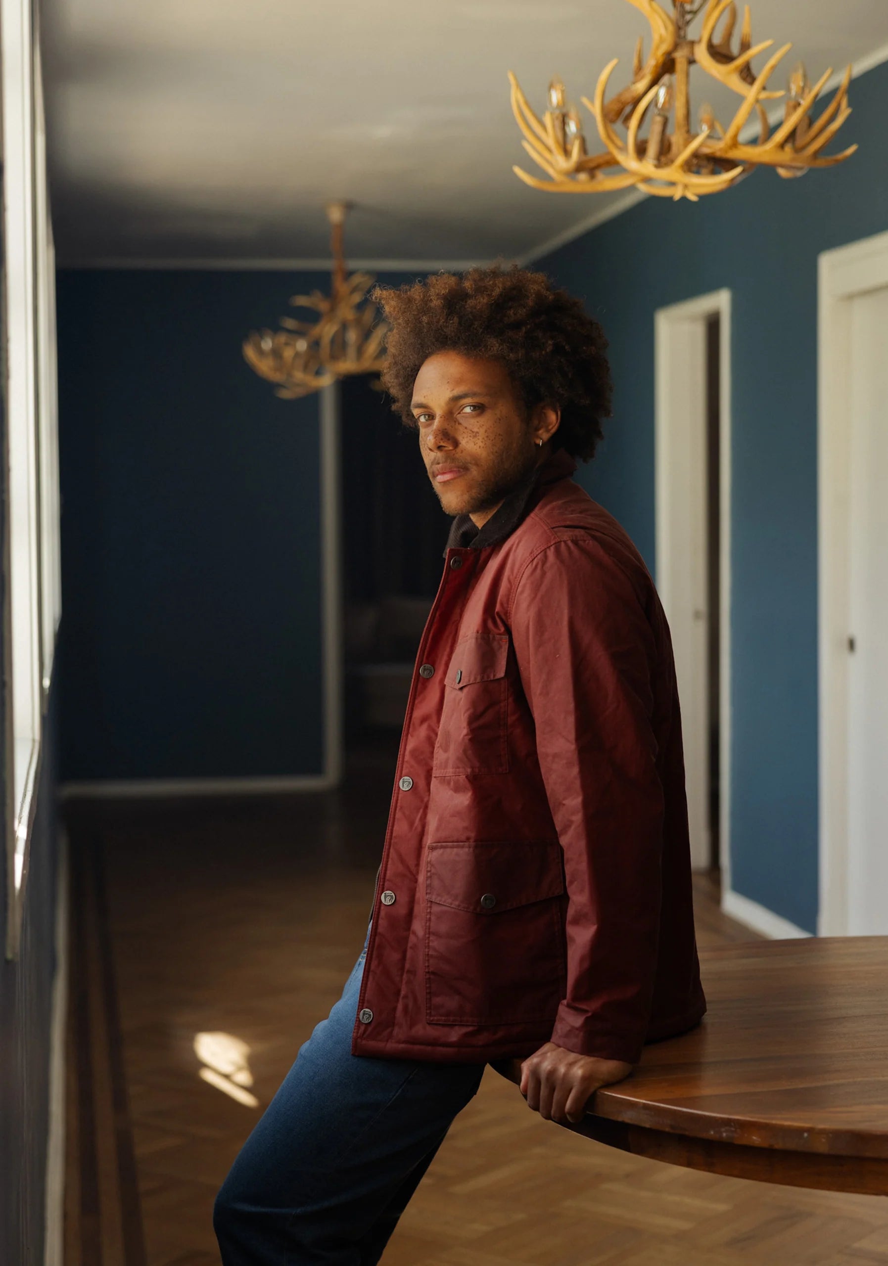 Bourke Wax Terracotta Jacket