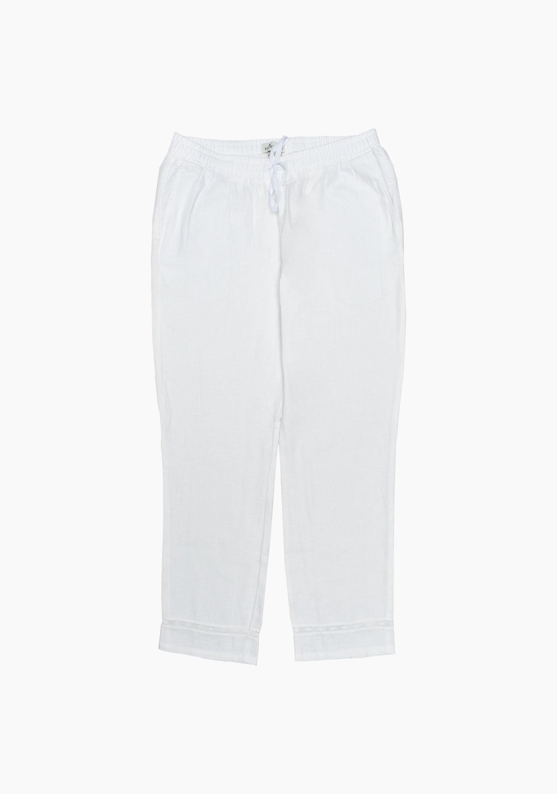 Flint Linen White Jogger