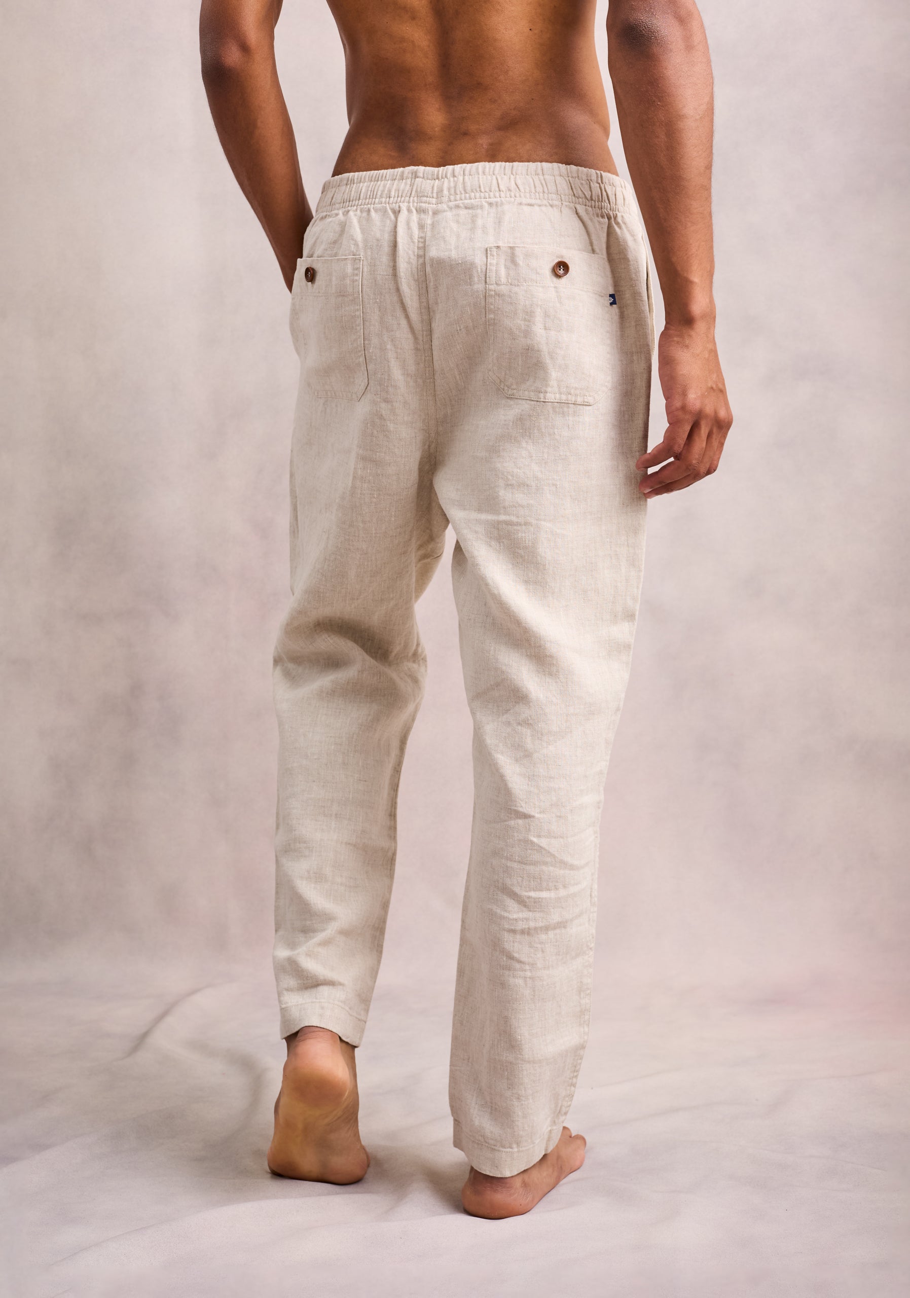 Hopkins Linen Oatmeal Jogger