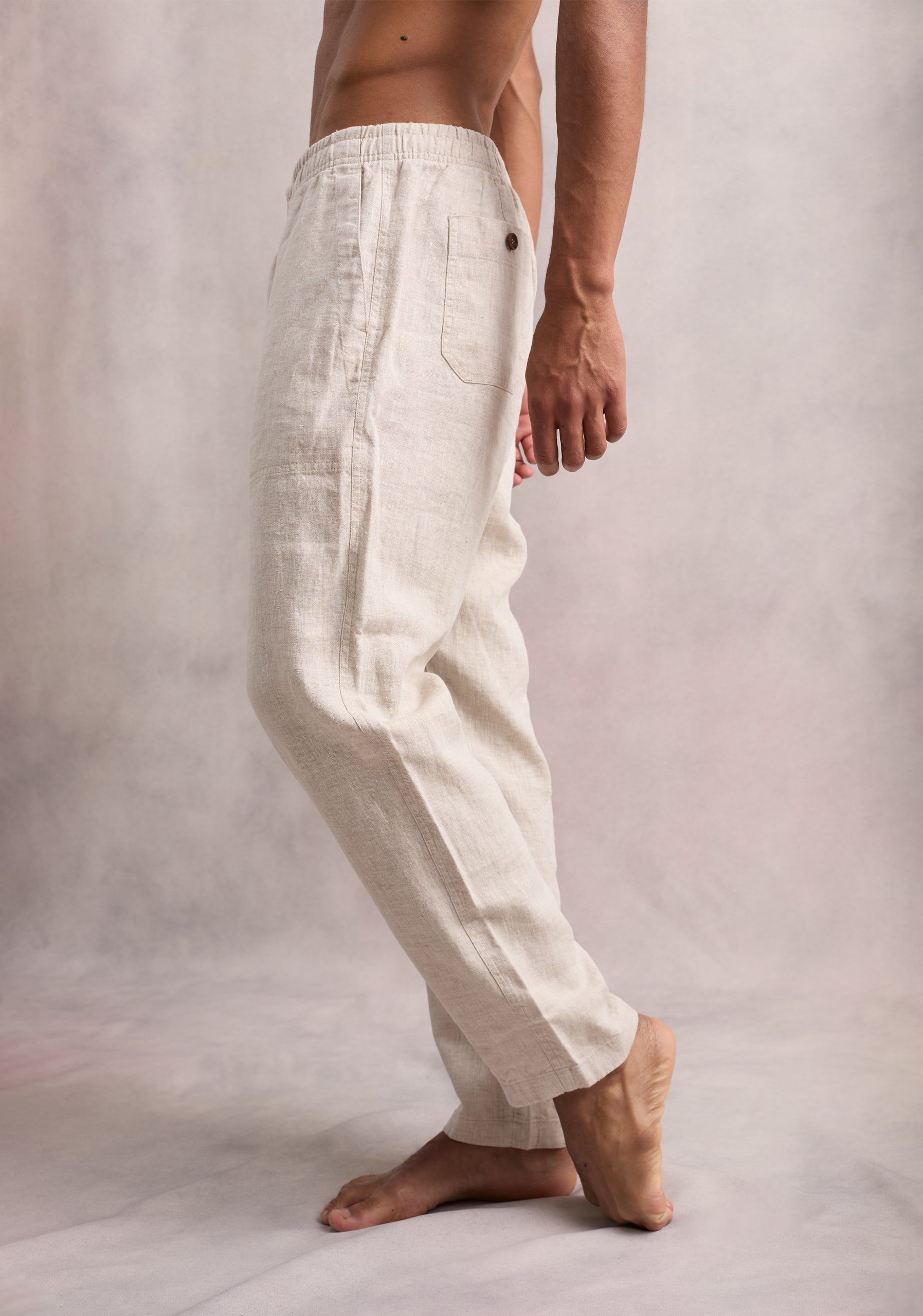 Hopkins Linen Oatmeal Jogger